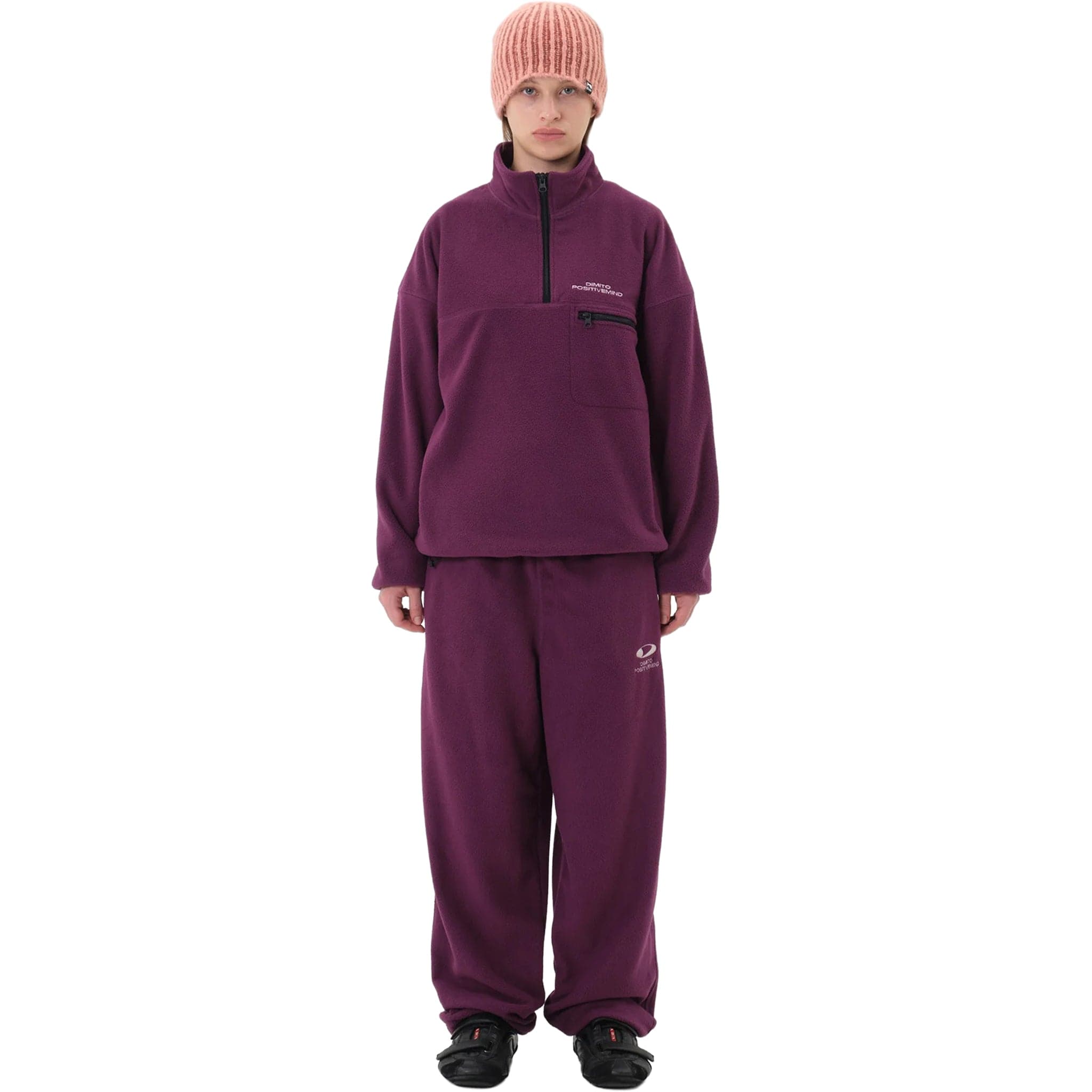 Dimito 25 Fleece Half Zip Violet - Sanction Skate And Snow