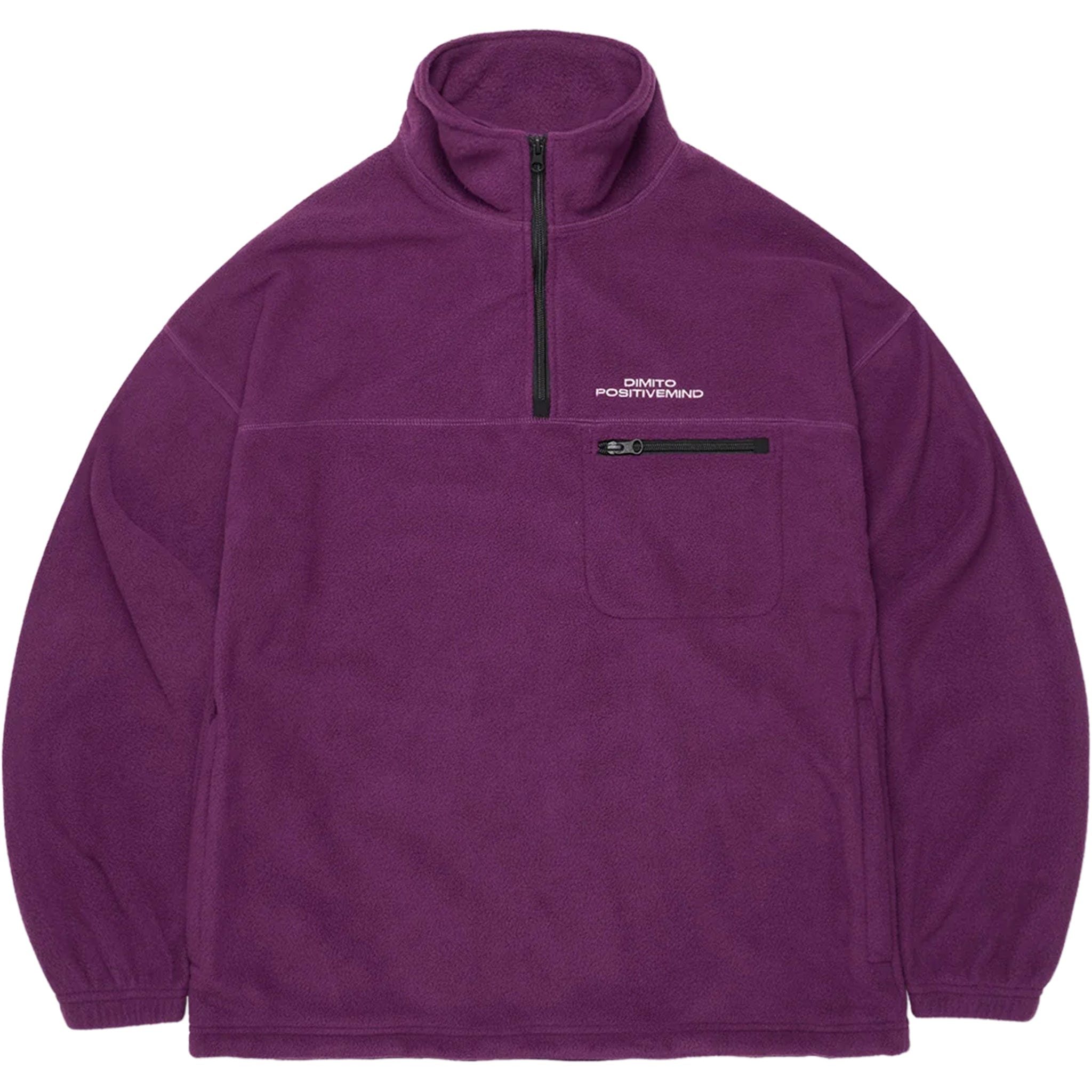 Dimito 25 Fleece Half Zip Violet - Sanction Skate And Snow