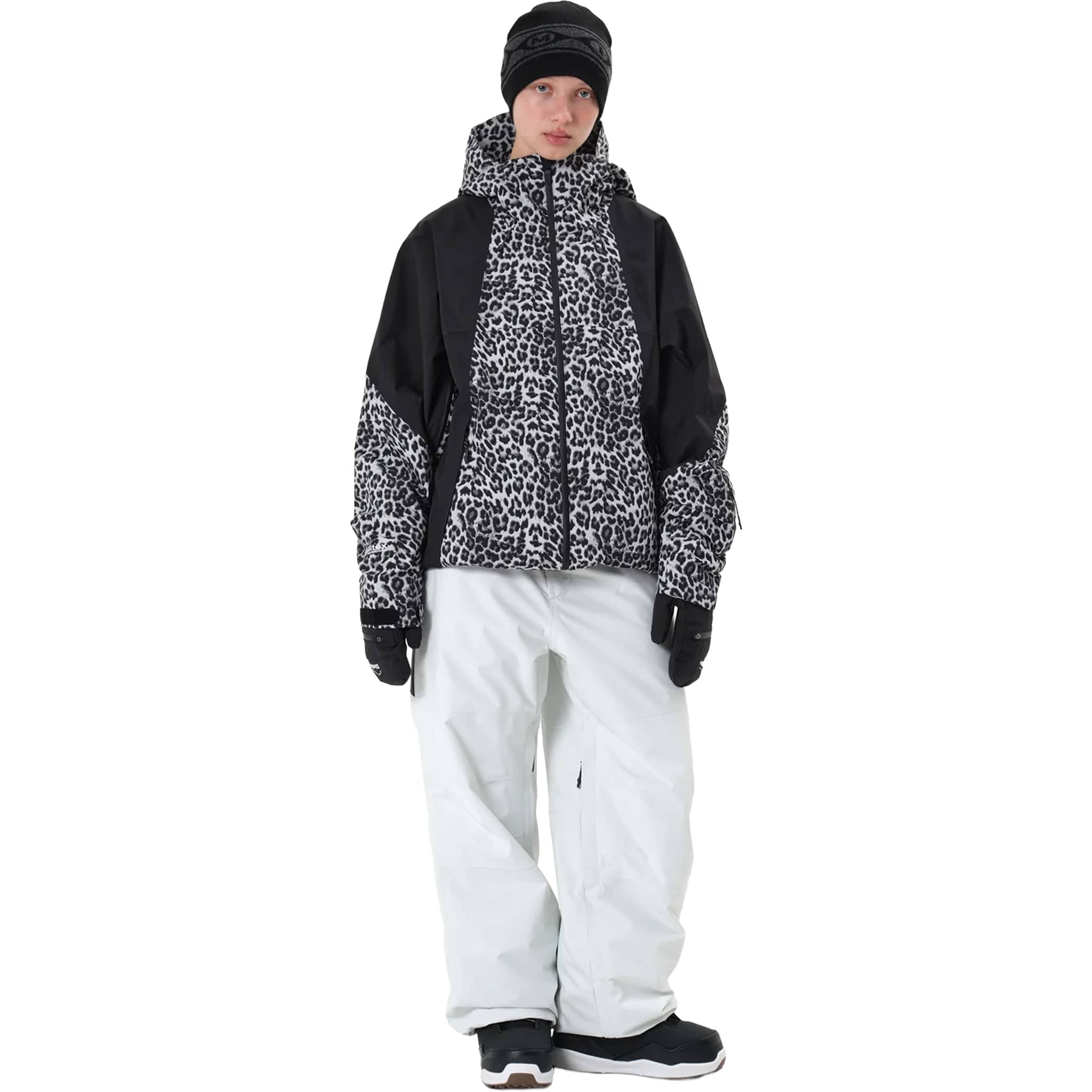 Dimito 25 Quasar Full Zip Jacket Leo White Womens Snowboard Jacket