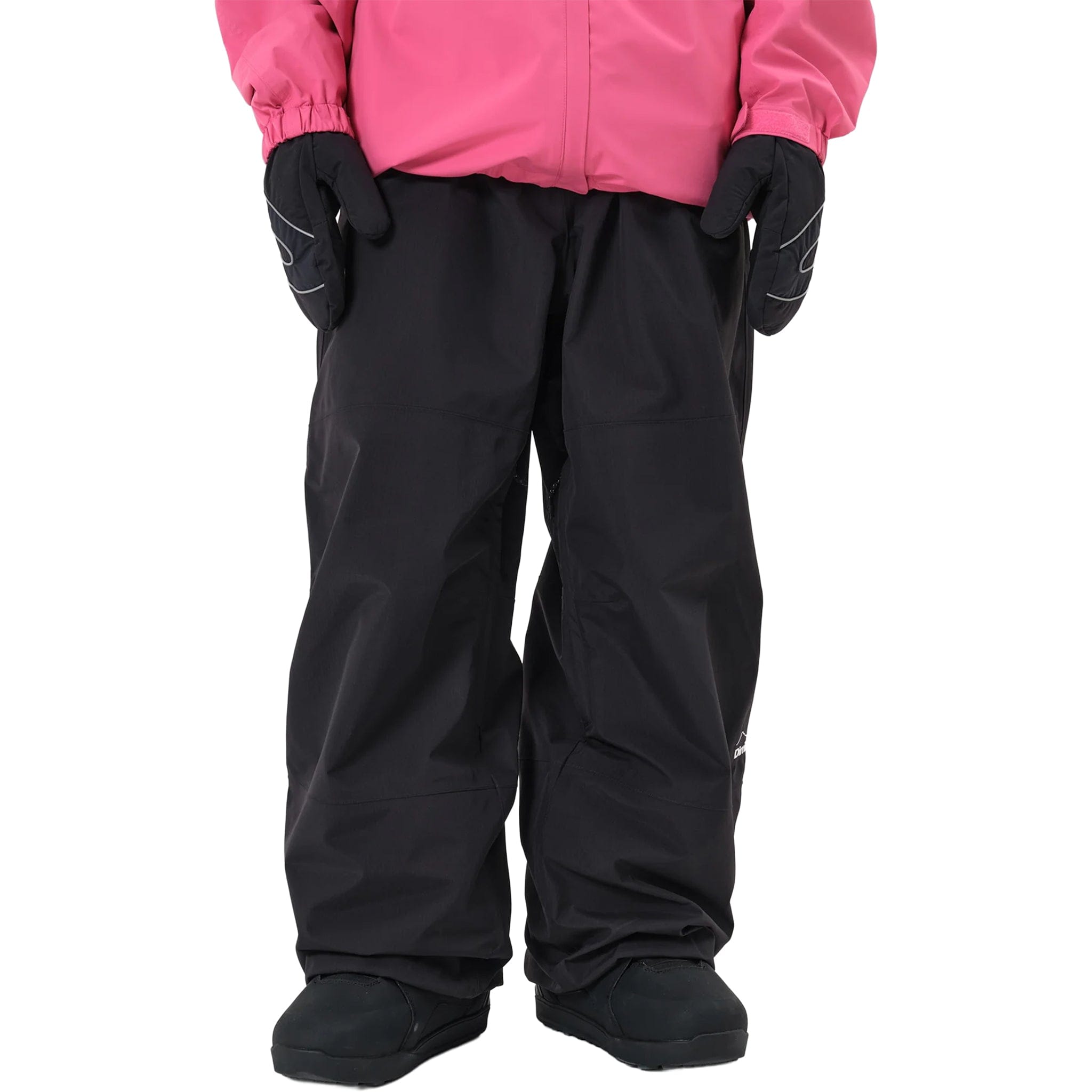 Dimito Air Vent Banded Pants Wide Fit LV.1 Black Mens Snowboard Pants