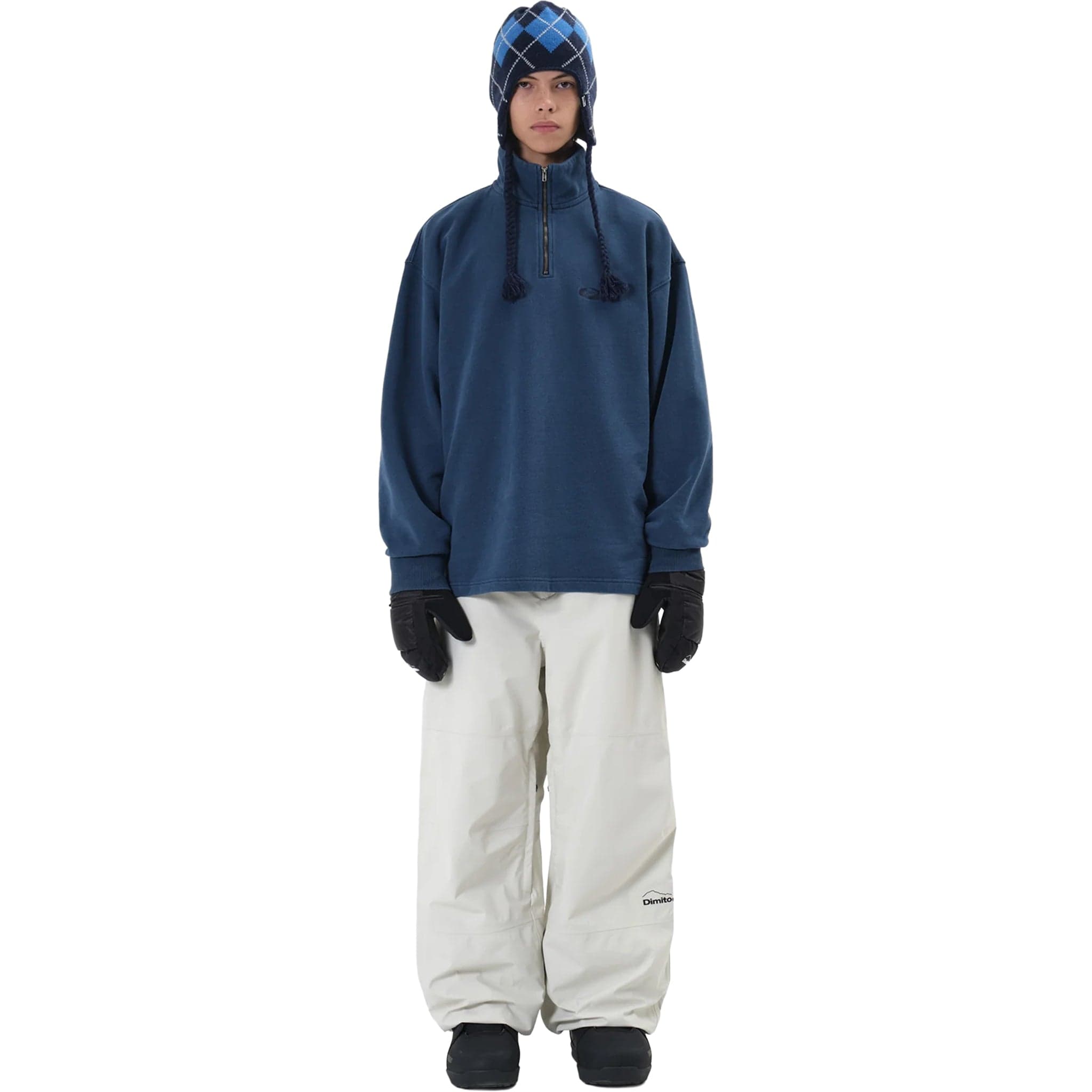 Dimito Air Vent Banded Pants Wide Fit LV.1 Ivory Mens Snowboard Pants