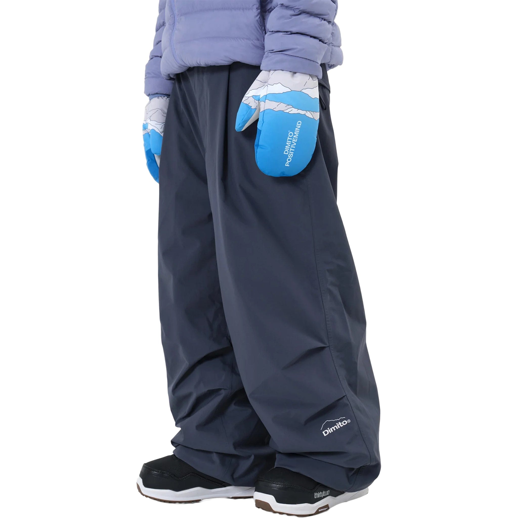 Dimito Basic Wide Pants Wide Fit LV.2 Blue Night Womens Snowboard Pants