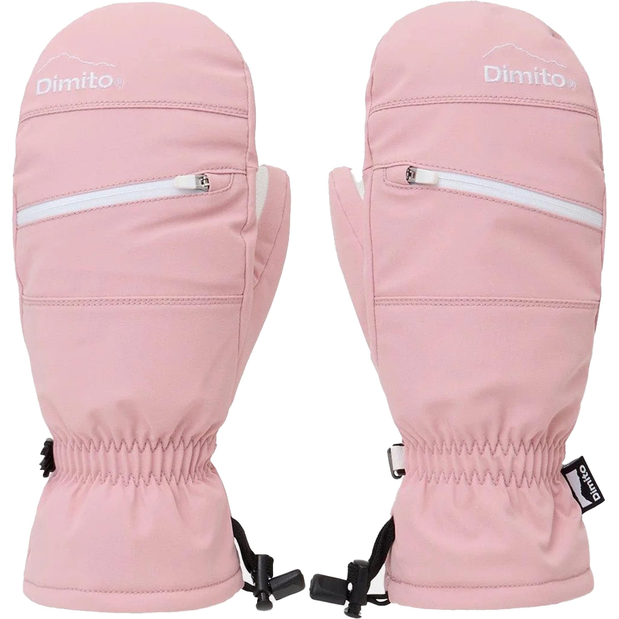 Dimito Block Zip Mitten Orchid Pink Gloves & Mitts