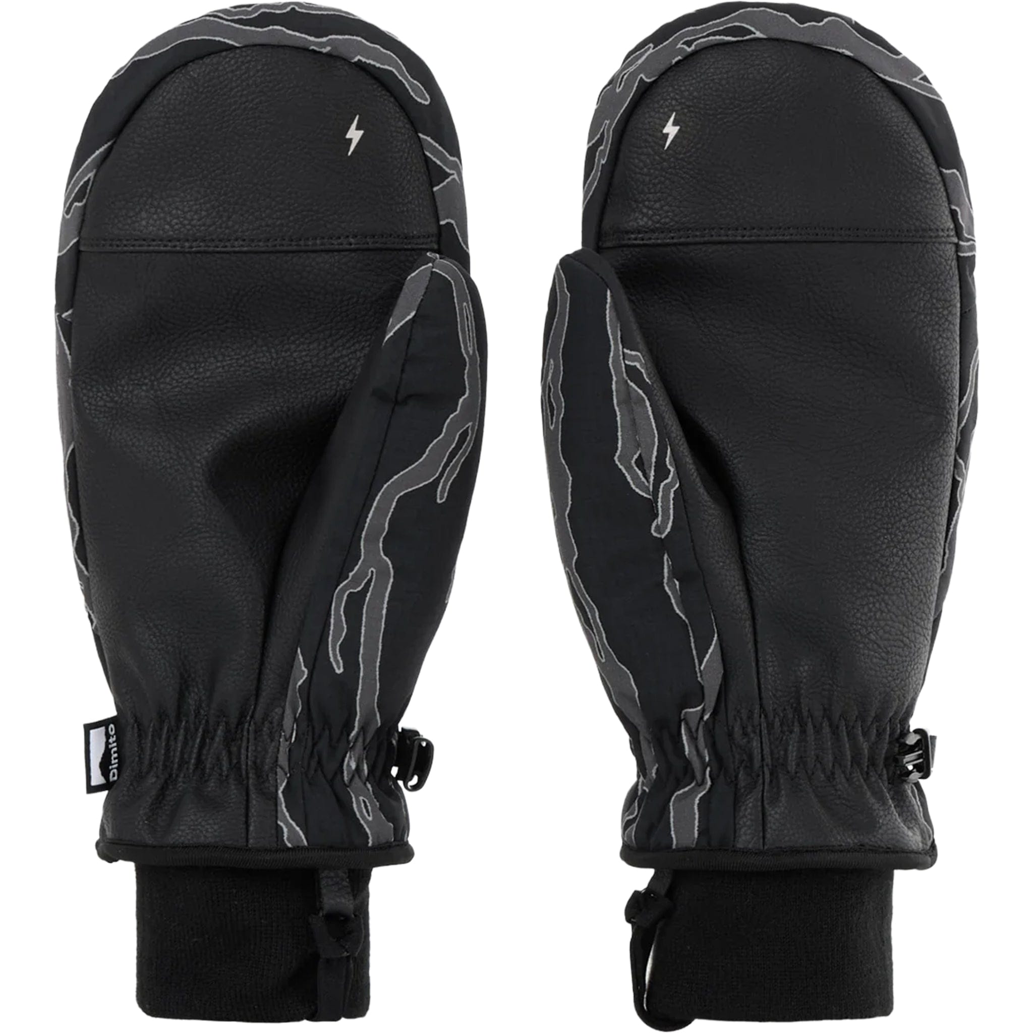 Dimito Hae Reflective Line Mitten Hae MT Black Gloves & Mitts