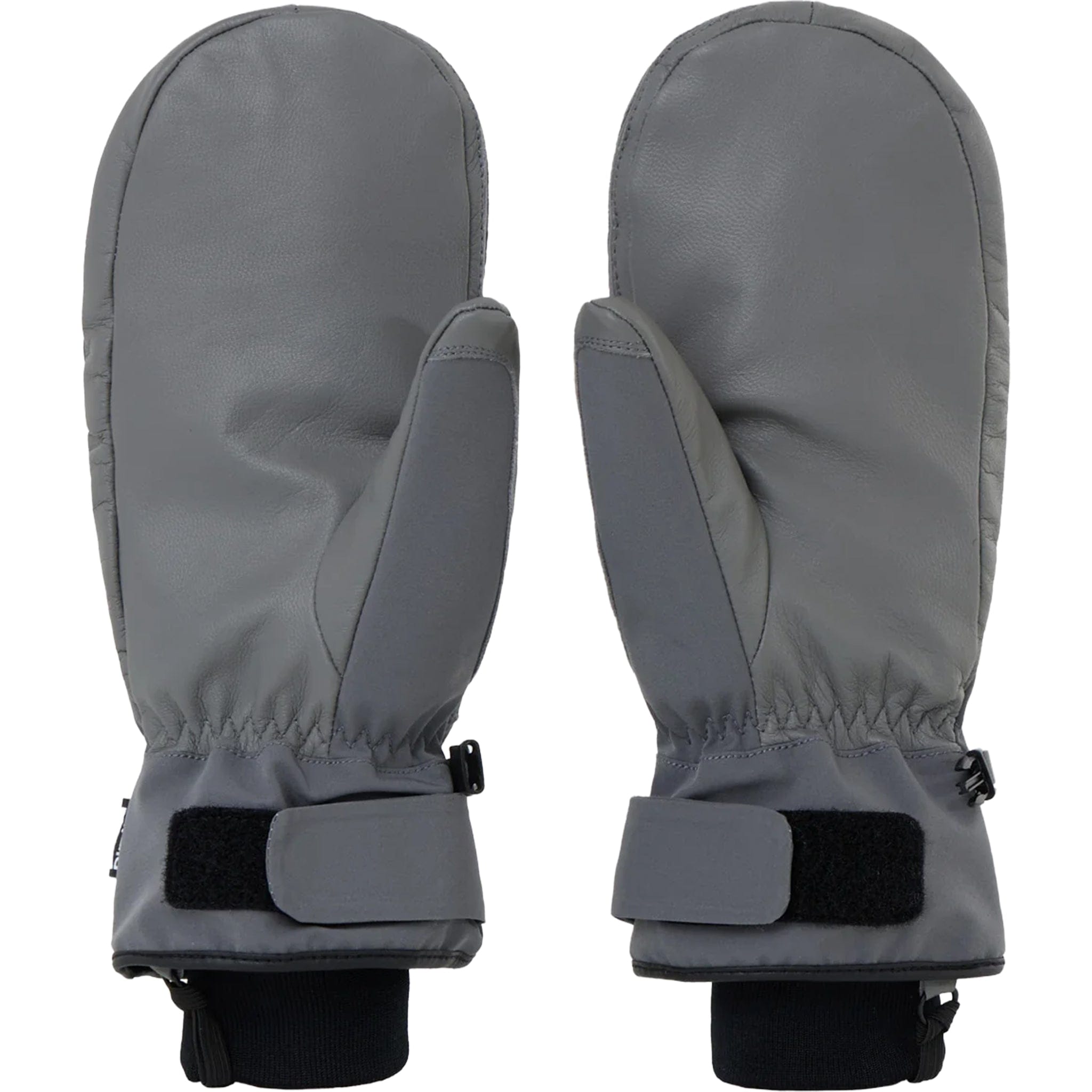 Dimito Leather 3-Way Open Mitten Cool Grey Gloves & Mitts