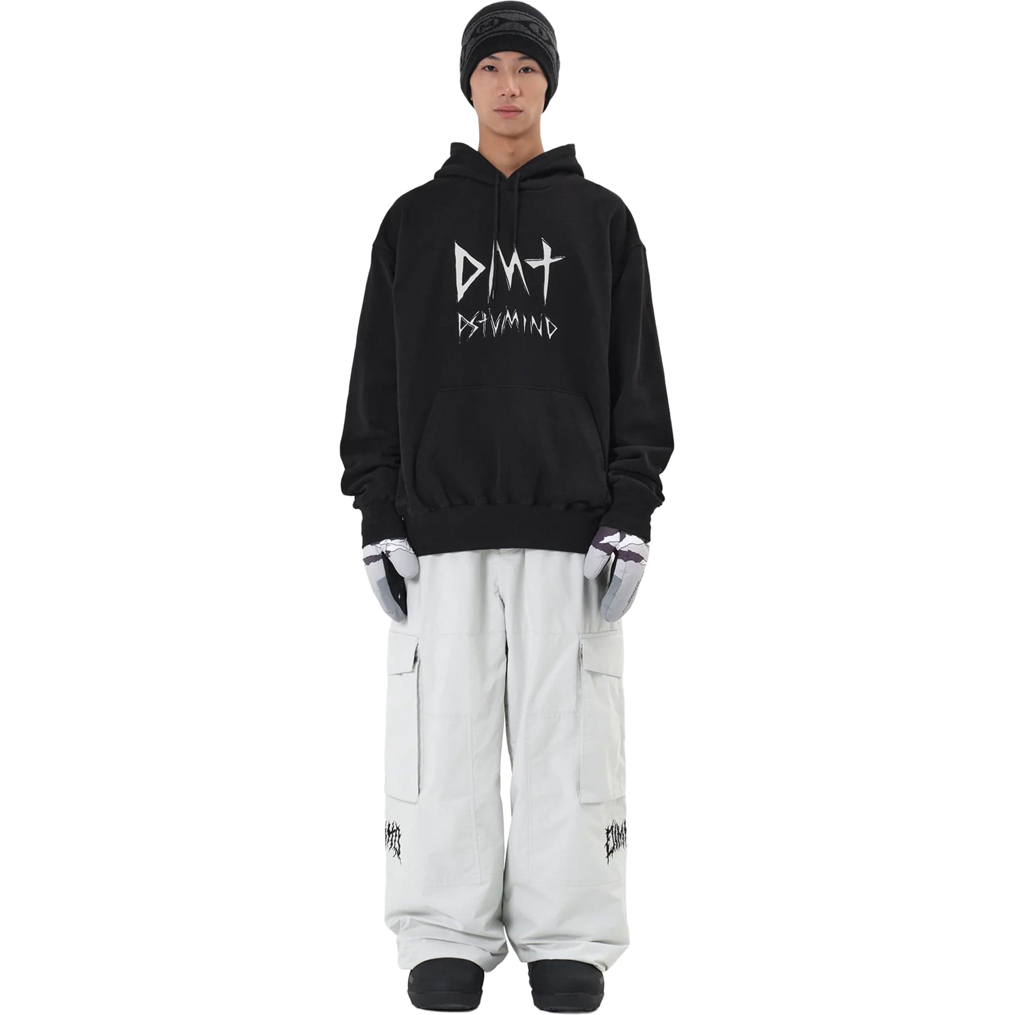 Dimito Volt Cargo Big Pants Wide Fit LV.1 White Womens Snowboard Pants