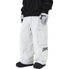 Dimito Volt Cargo Big Pants Wide Fit LV.1 White Womens Snowboard Pants