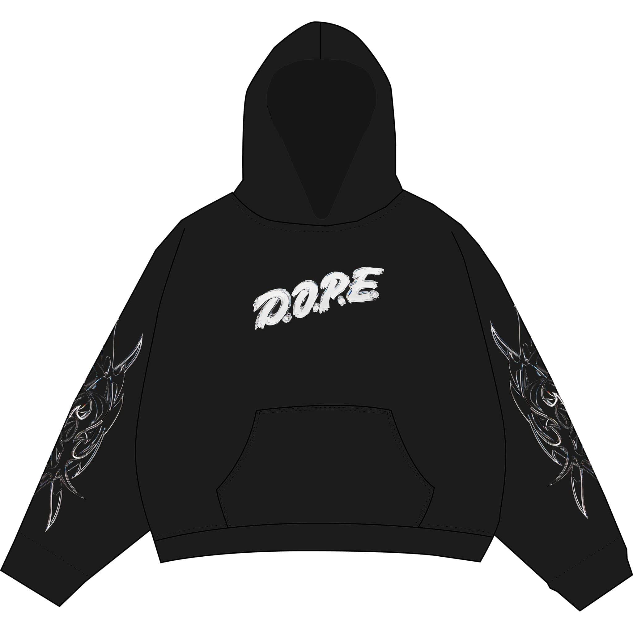 DOPE Industries Don Hoodie Black Sweatshirts