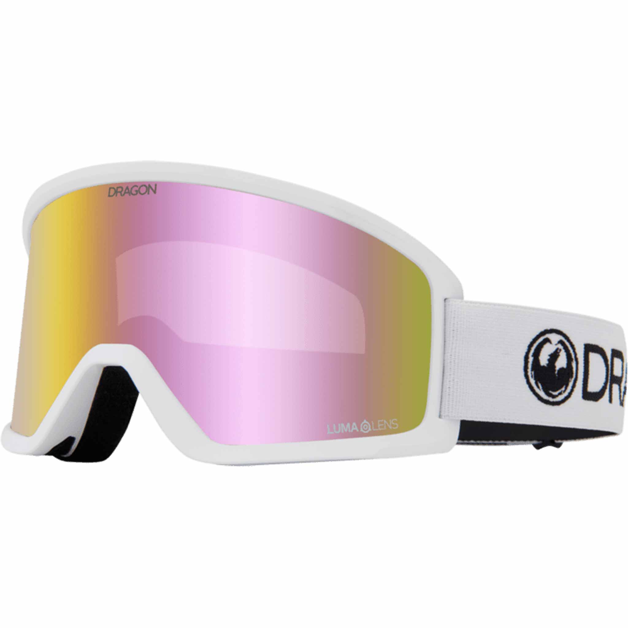Dragon DX3 OTG White Goggles Lumalens Pink Ion 2026 Goggles