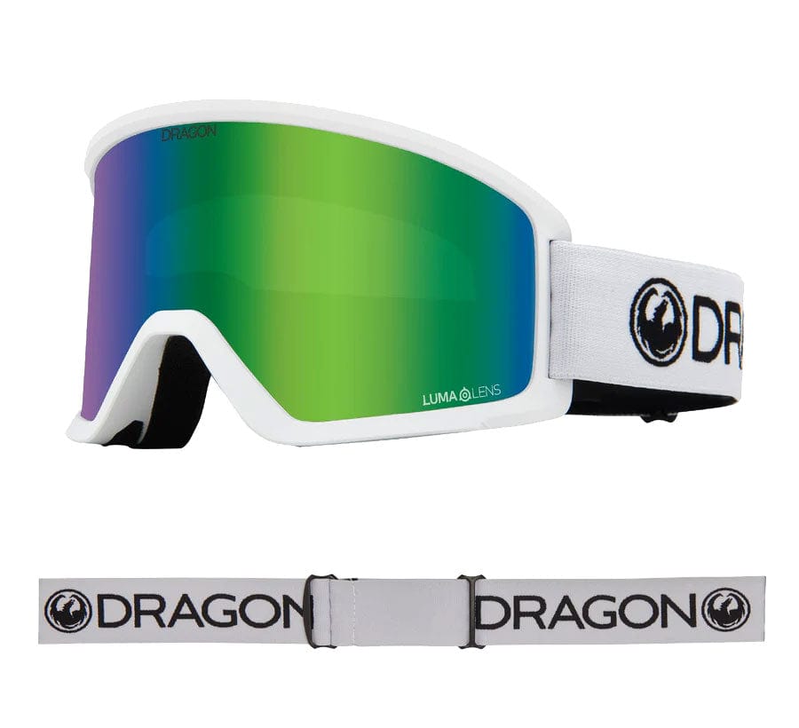 Dragon DX3 OTG White LL Green Ion 2024 Goggles