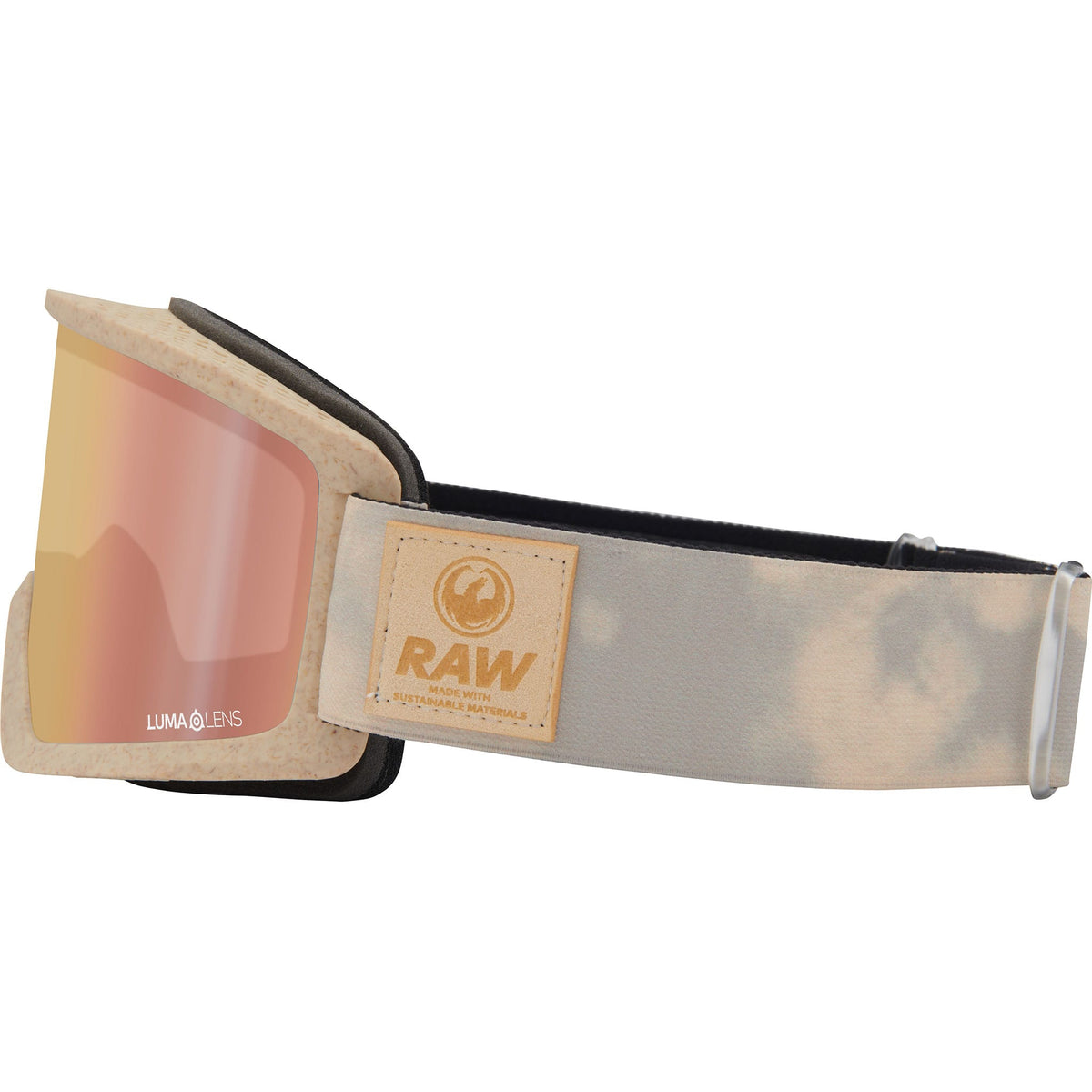 Dragon DX3 Plus OTG Raw Lumalens Rose Gold Ion + Light Rose Lens 2027 Goggles