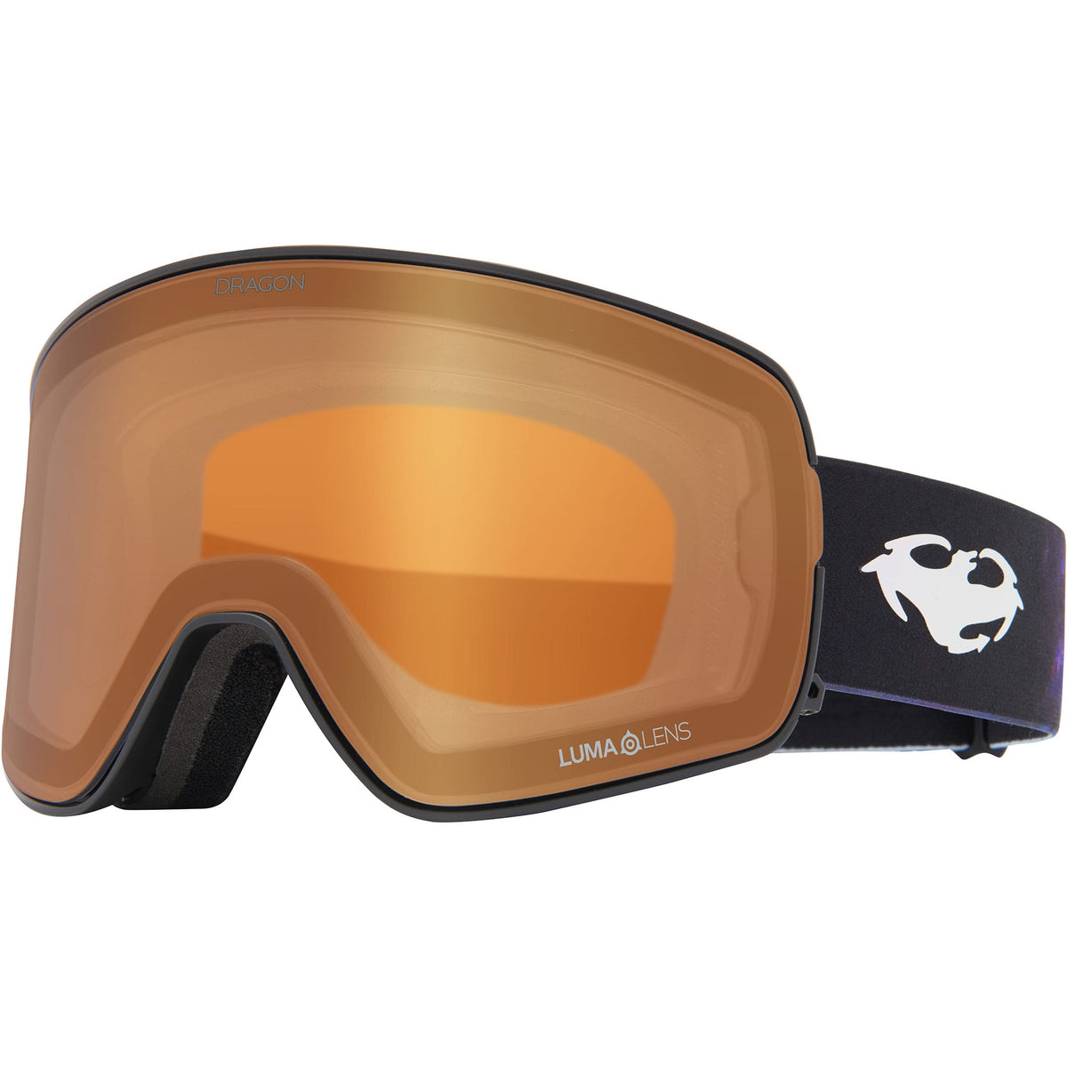 Dragon NFX2 Bleached Lumalens Eclipse IR + Amber Lens 2027 Goggles