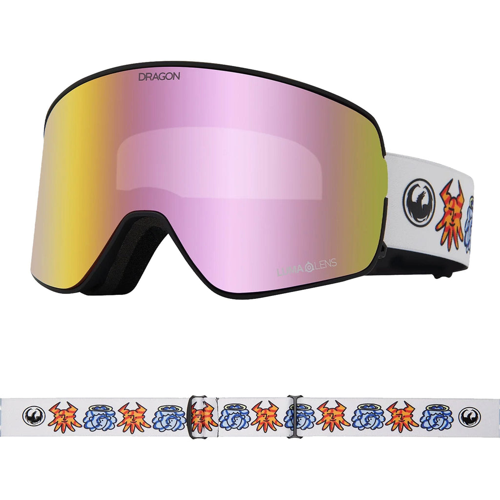 Dragon NFX2 Forest Bailey Sig LL Pink Ion + LL Midnight 2024 Goggles