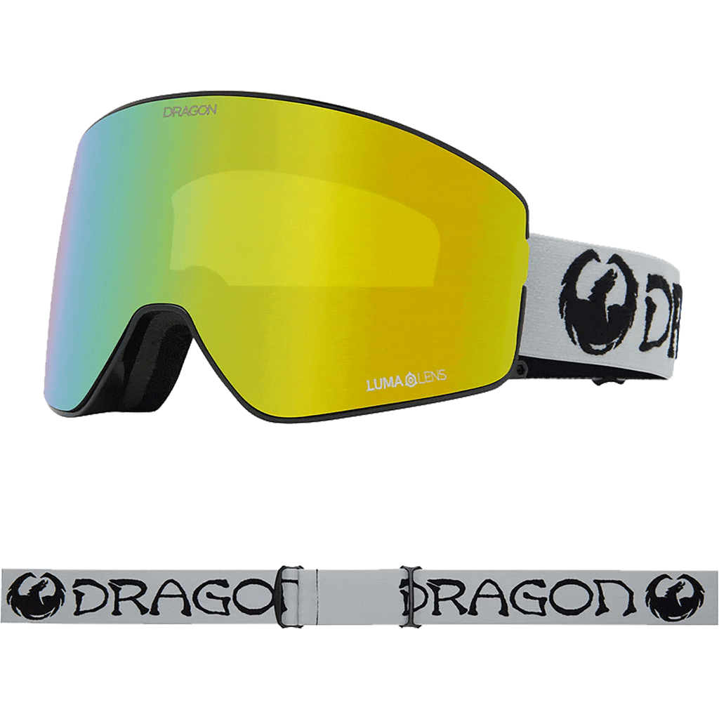 Dragon PXV2 Classic Grey LL Gold Ion + LL Amber 2024 Goggles