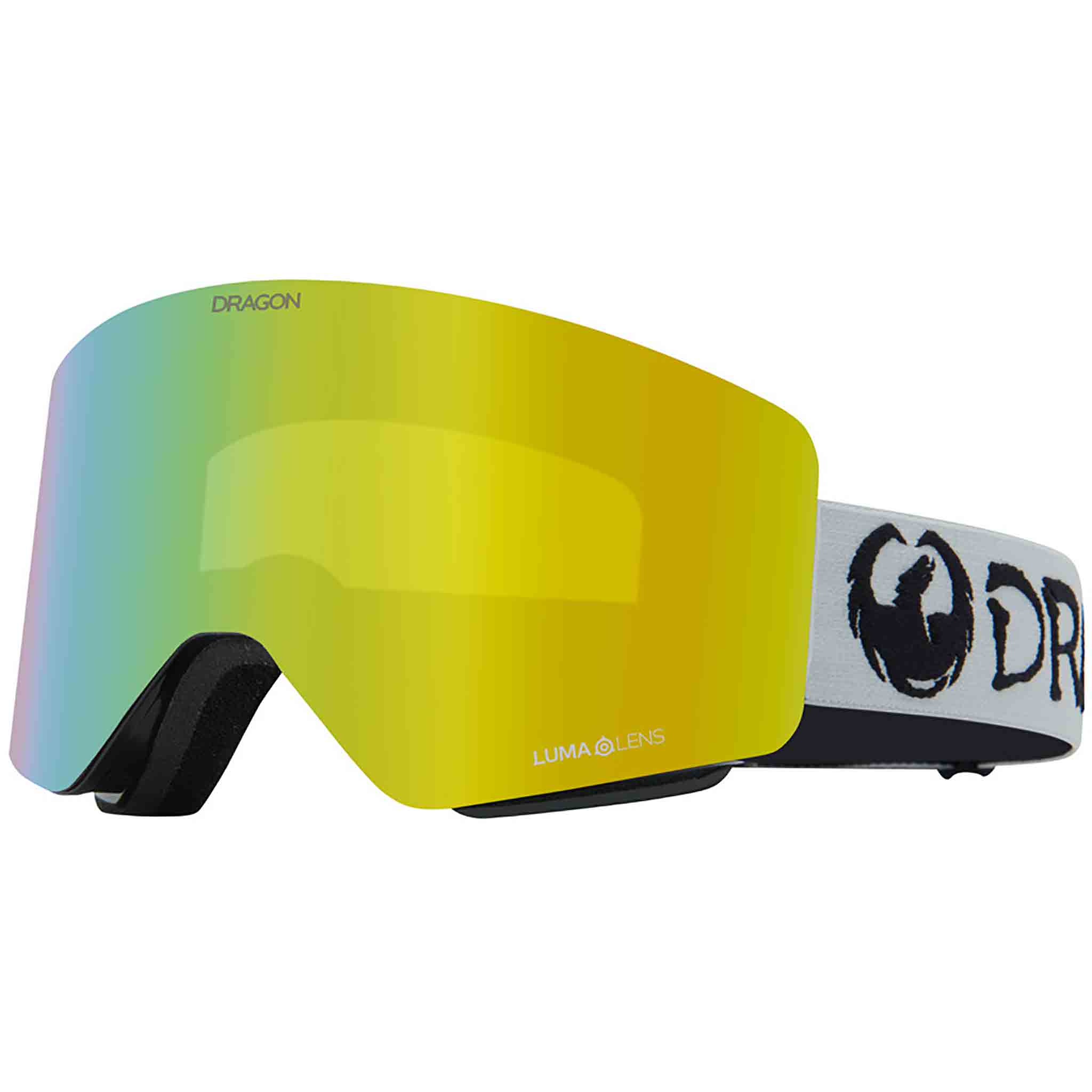 Dragon R1 OTG Classic Grey Goggles Lumalens Gold Ion + Lumalens Amber 2025 Goggles