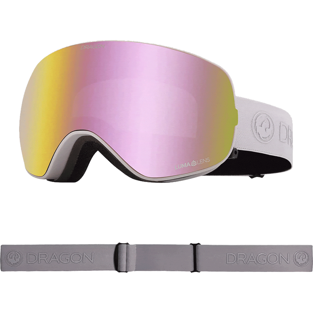 Dragon X2S Lilac LL Pink Ion + LL Dark Smoke 2024 Goggles