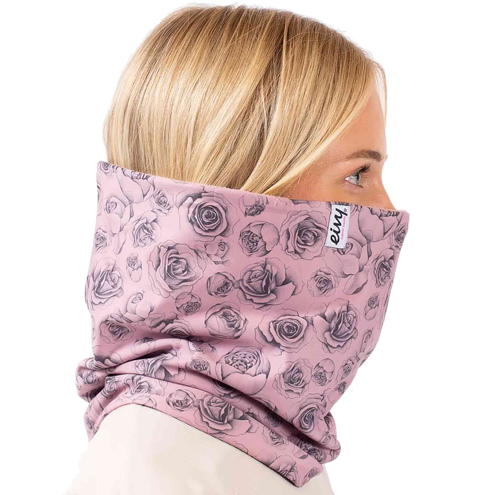 Eivy Colder Neckwarmer Charcoal Woodrose Facemask