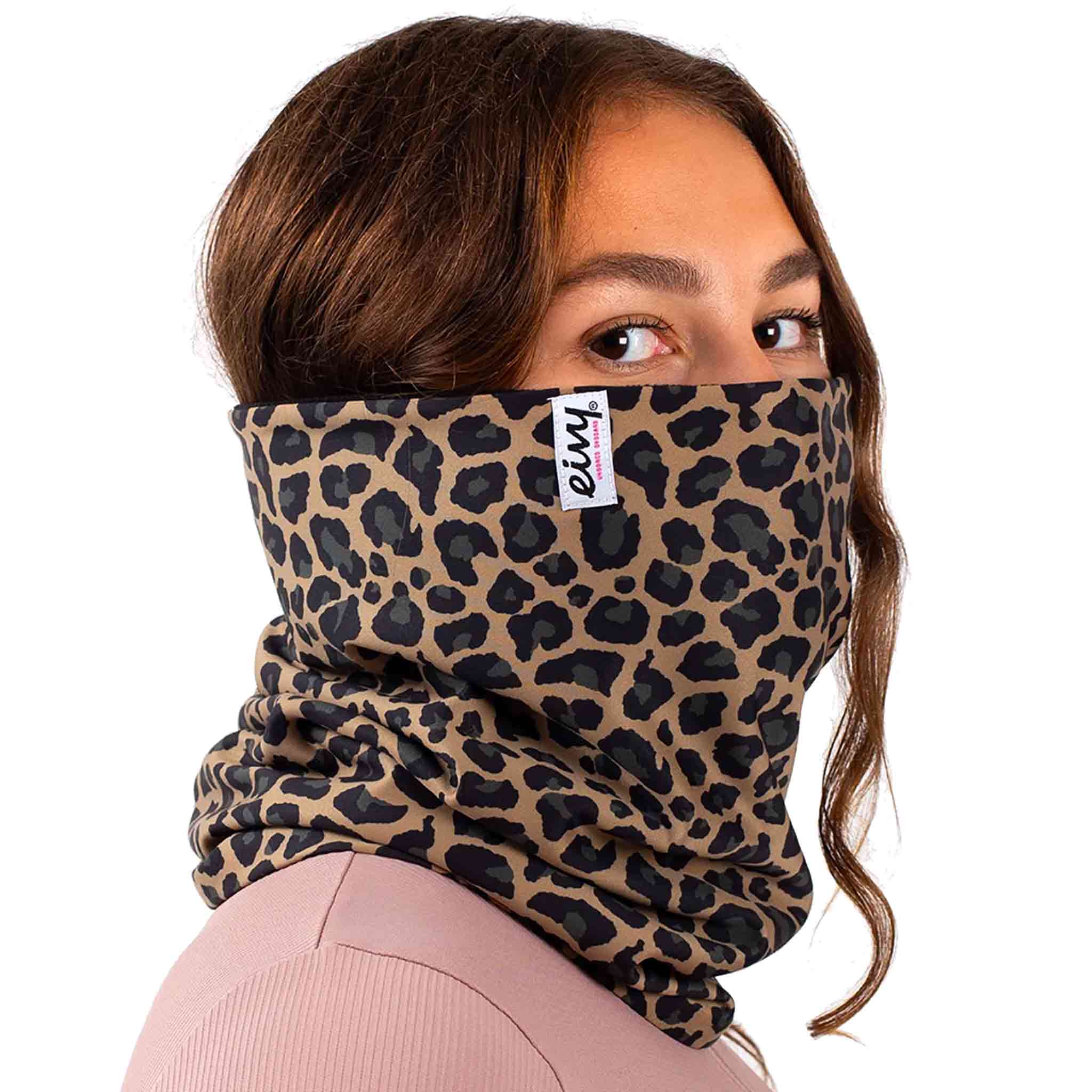 Eivy Colder Neckwarmer Leopard Facemask