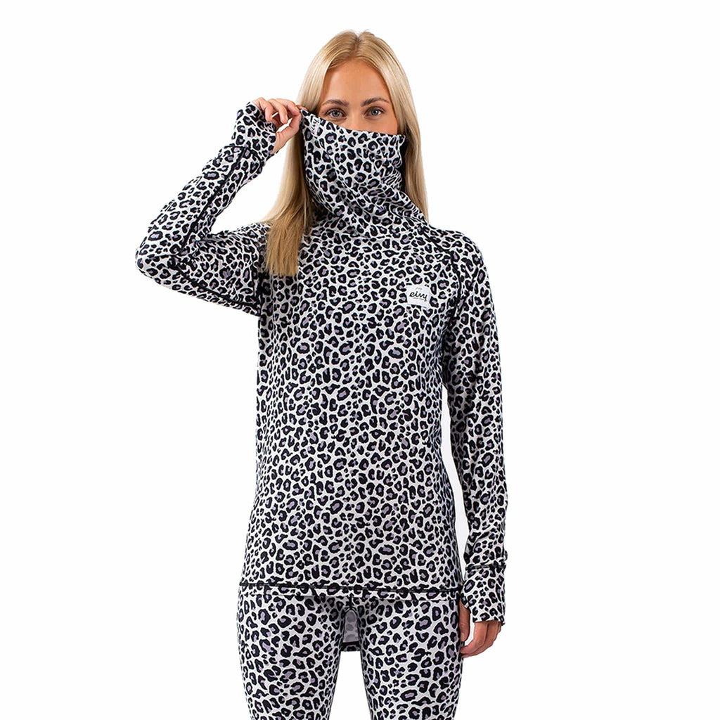 Eivy Icecold Gaiter Top Snow Leopard Womens Thermal