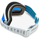 Electric Hex Matte White Nuron Blue Chrome Goggles