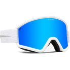 Electric Hex Matte White Nuron Blue Chrome Goggles