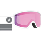 Electric Hex Matte White Pink Chrome 2025 Goggles