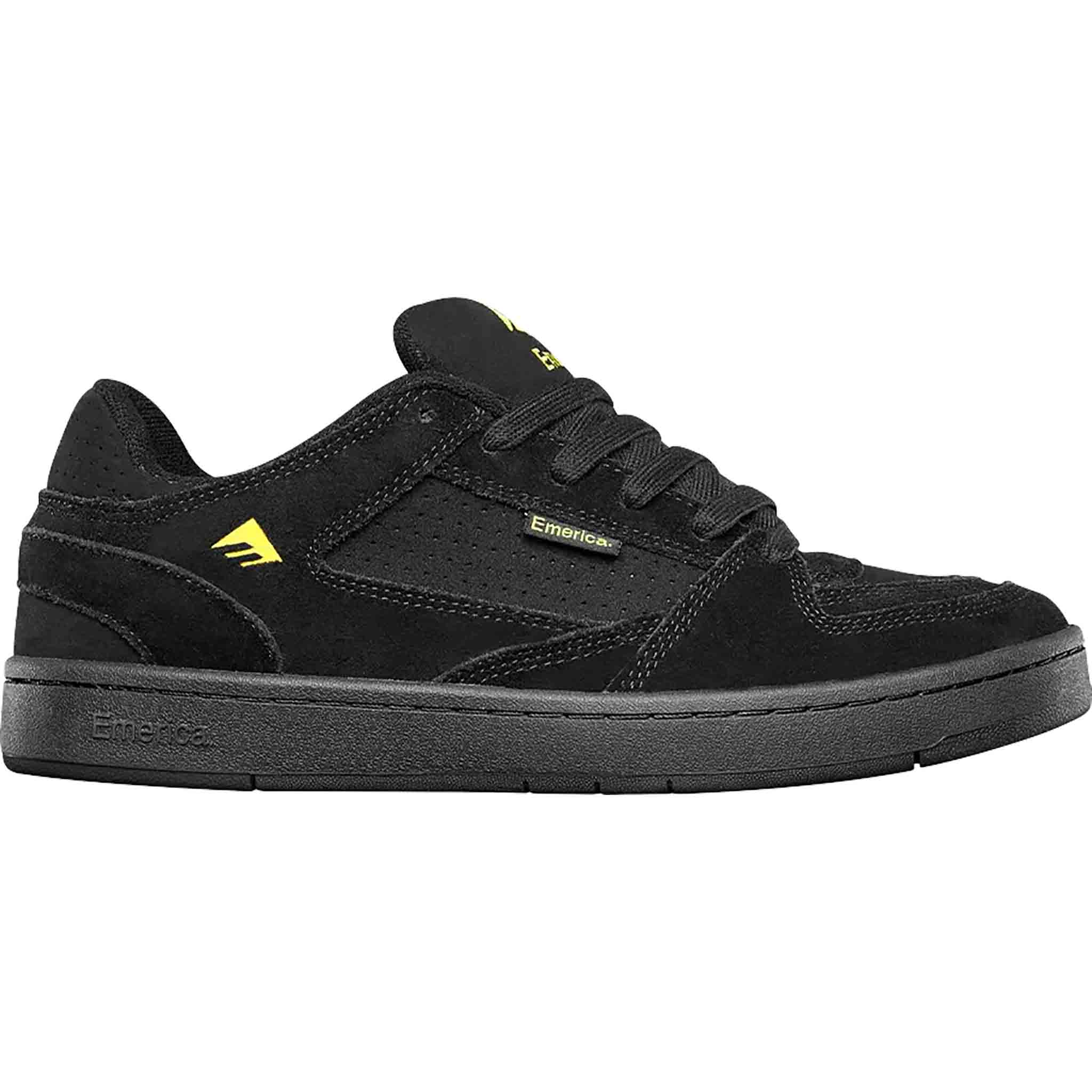 Emerica Mute Shoe Black Yellow Shoes