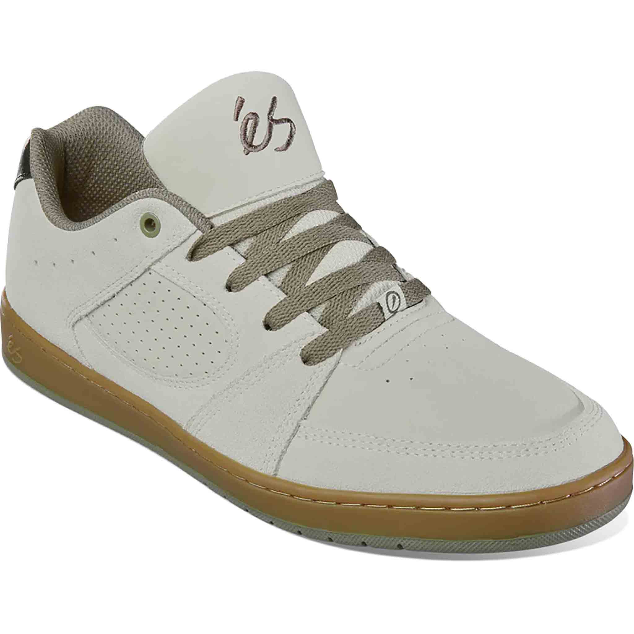 ES Accel Slim Shoes White Black Gum Shoes