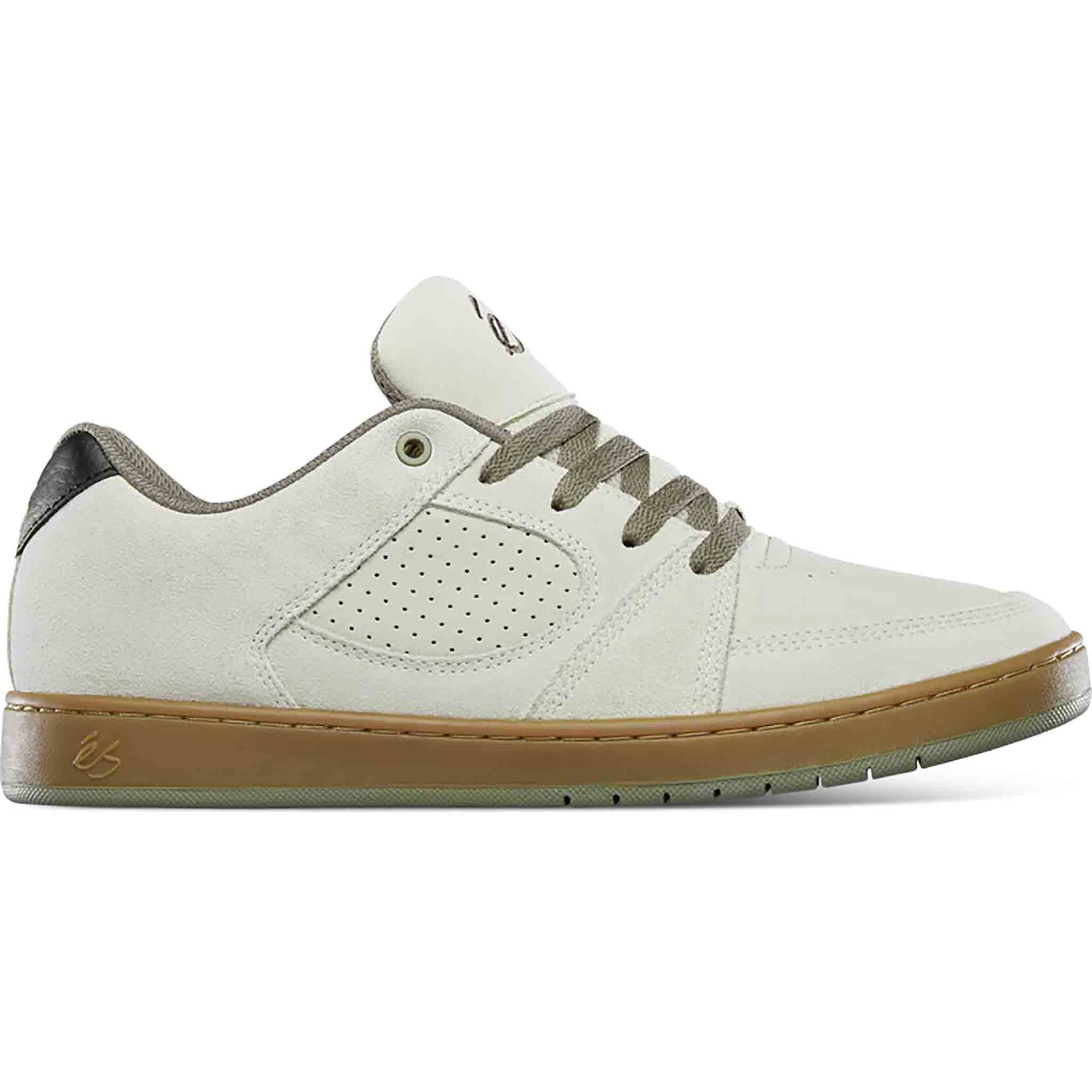 ES Accel Slim Shoes White Black Gum Shoes