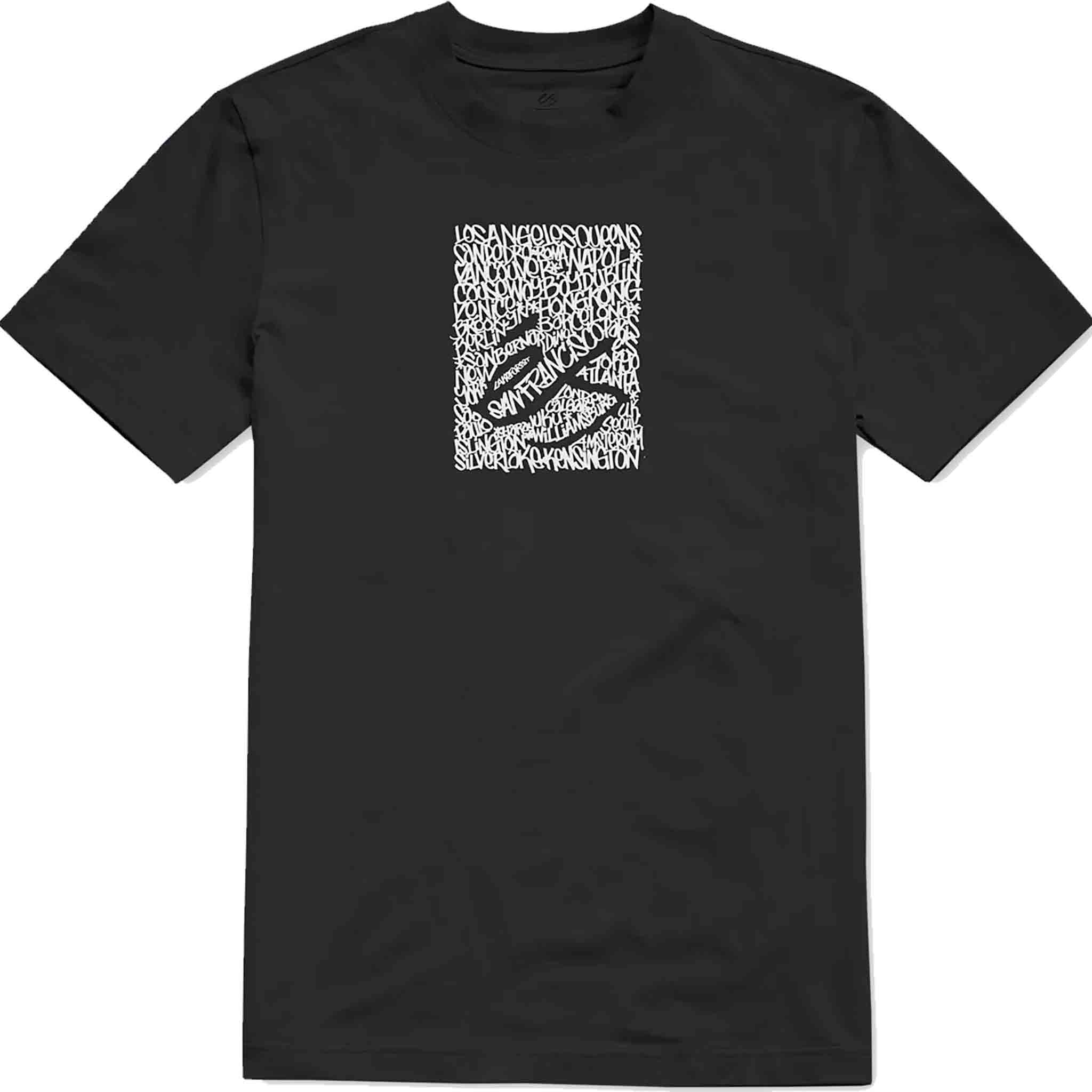 eS City Block Tee Black T Shirt