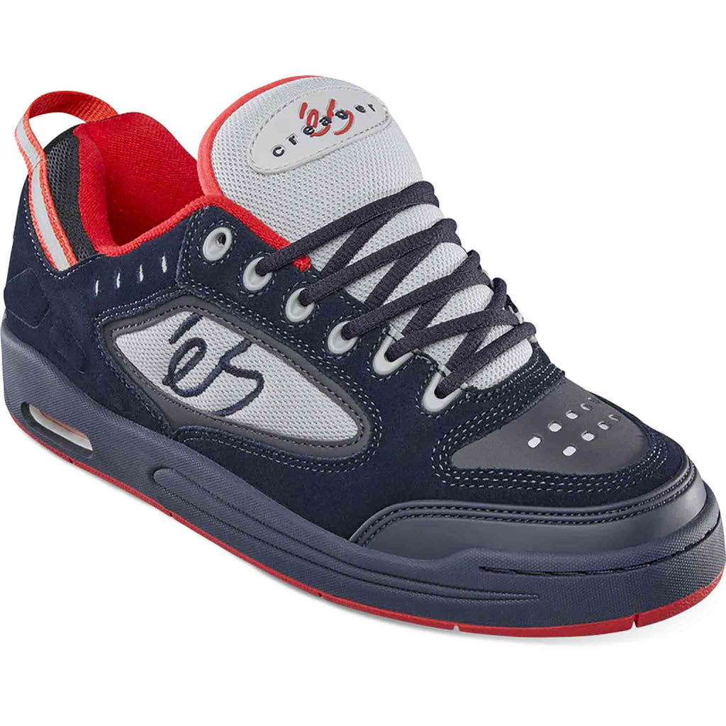 ES Creager Shoes Navy Grey Red Shoes