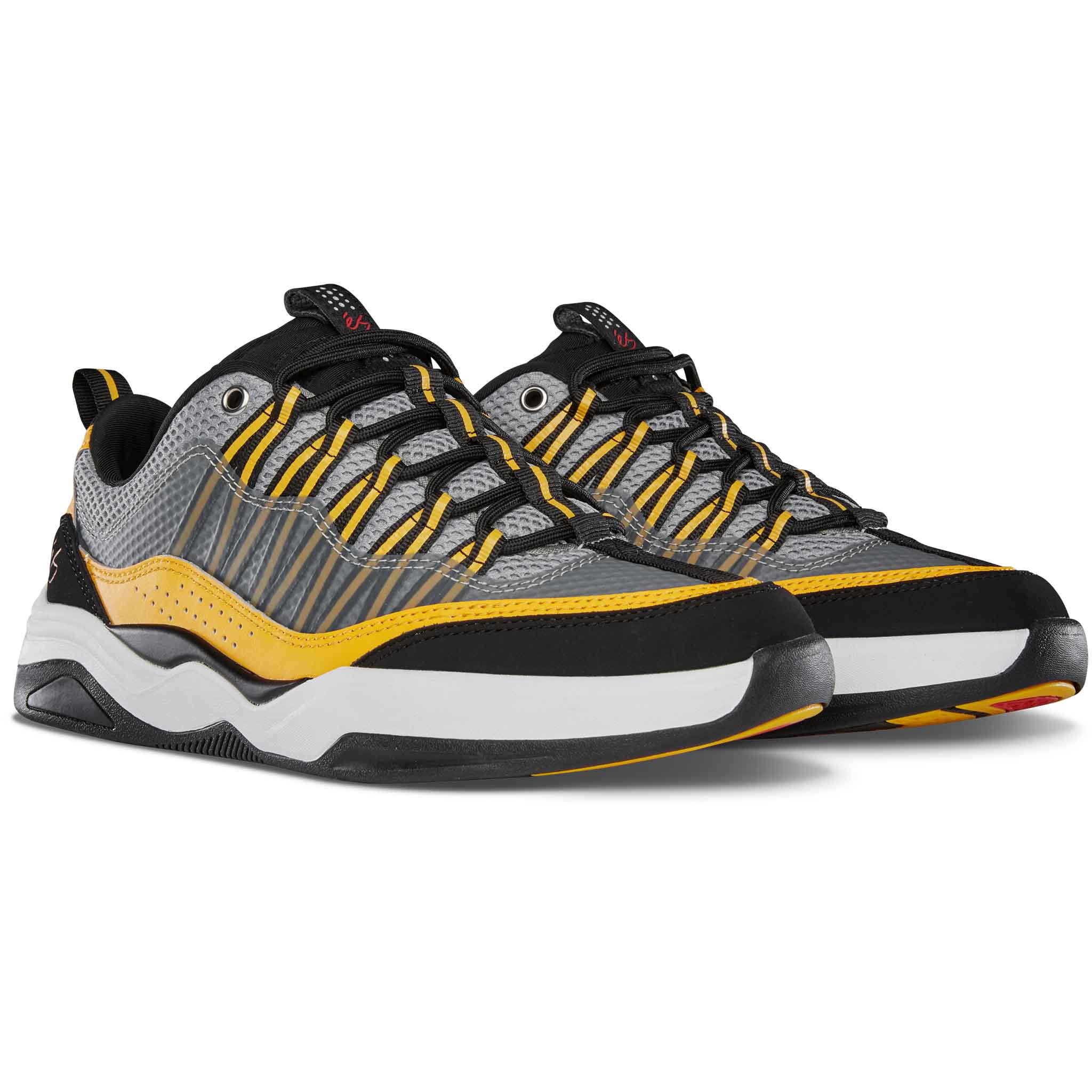 eS Imprint Shoe Black Yellow Shoes