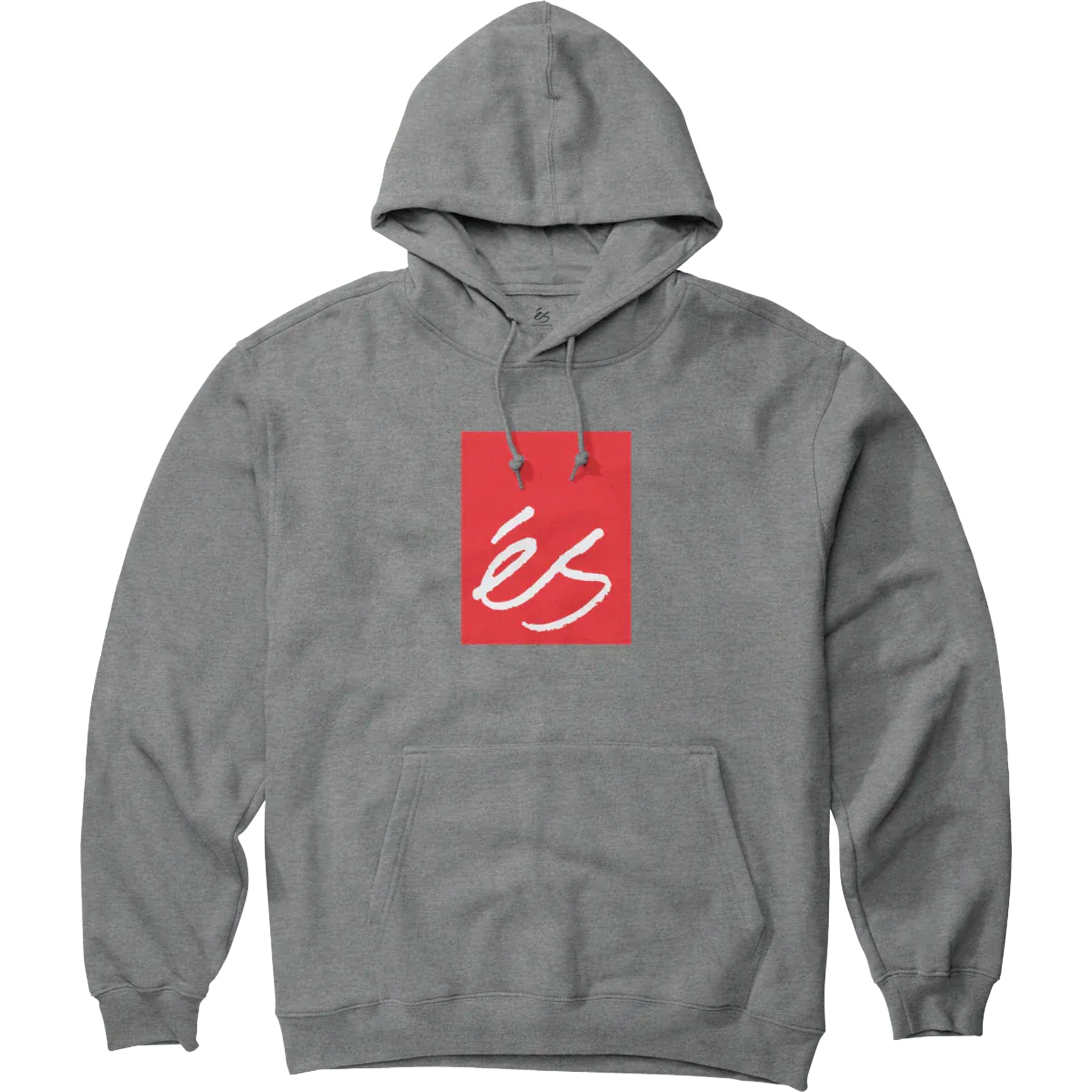 éS Main Block Pullover Fleece Hoodie Grey Heather Sweatshirts