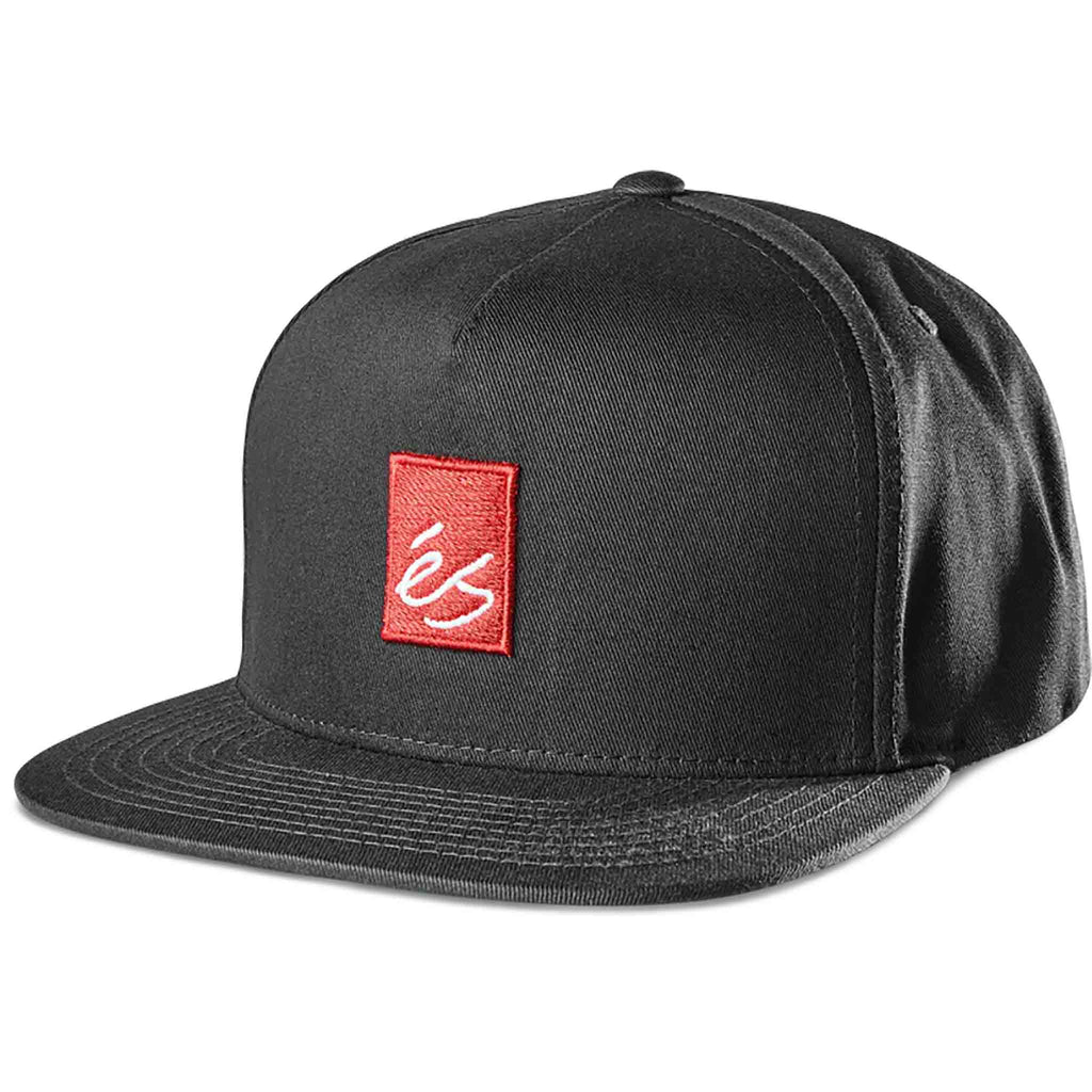 ES Main Block Snapback Black Red Hats