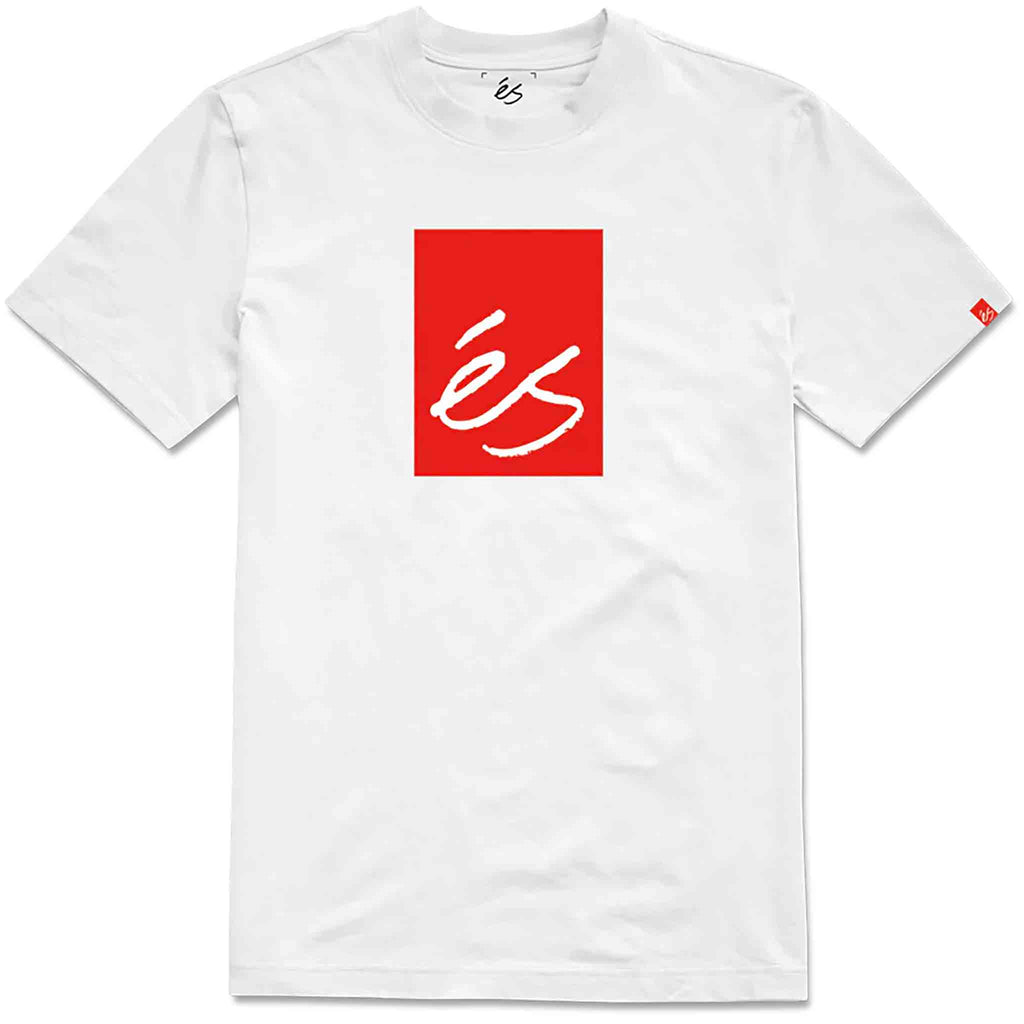 ES Main Block Tee White T Shirt