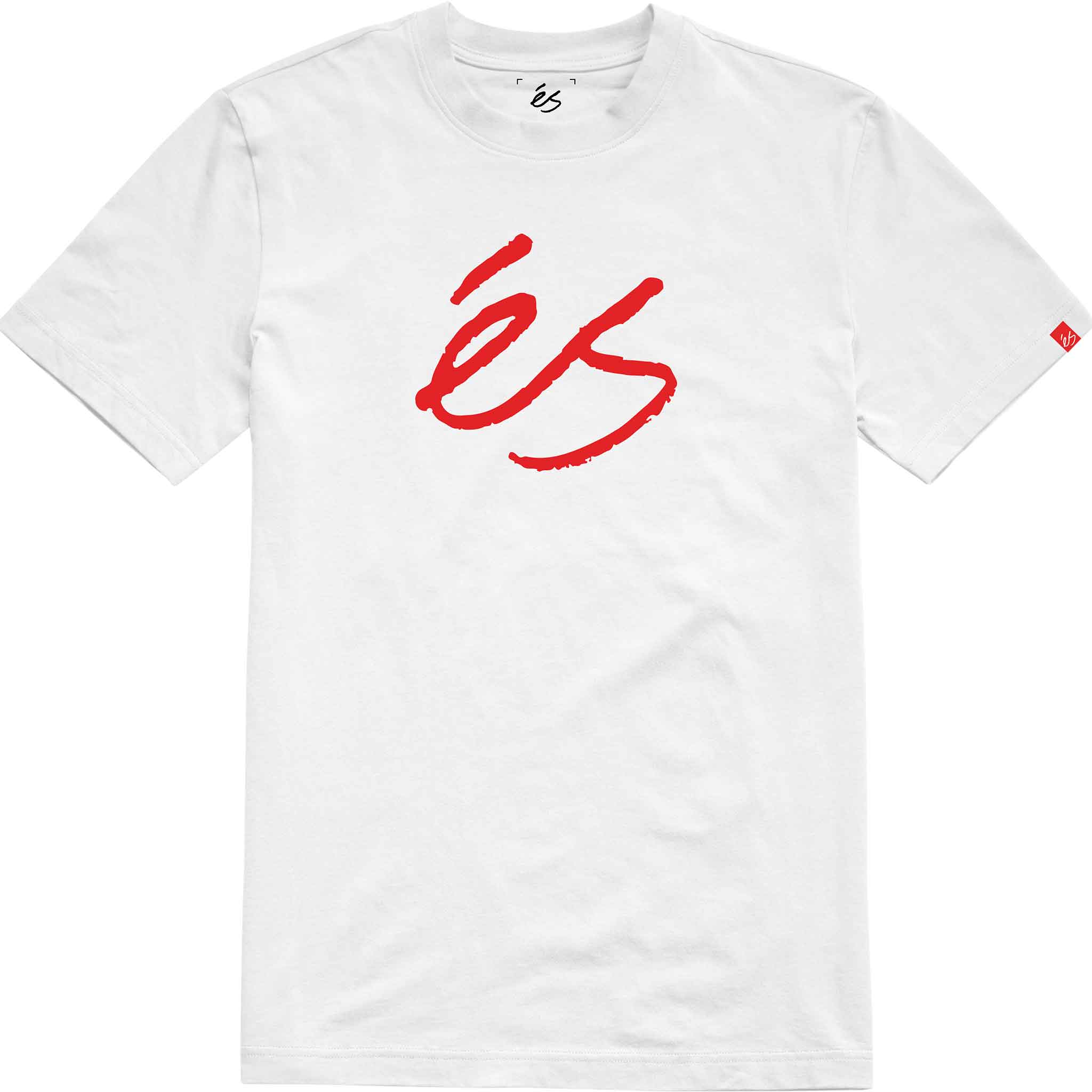 eS Scrip Mid Tee White T Shirt