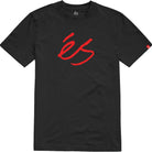 éS Script Mid Tee Black T Shirt