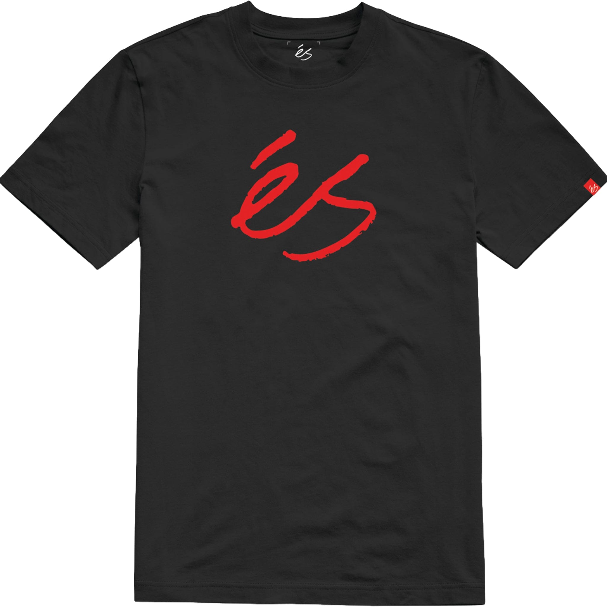 éS Script Mid Tee Black T Shirt