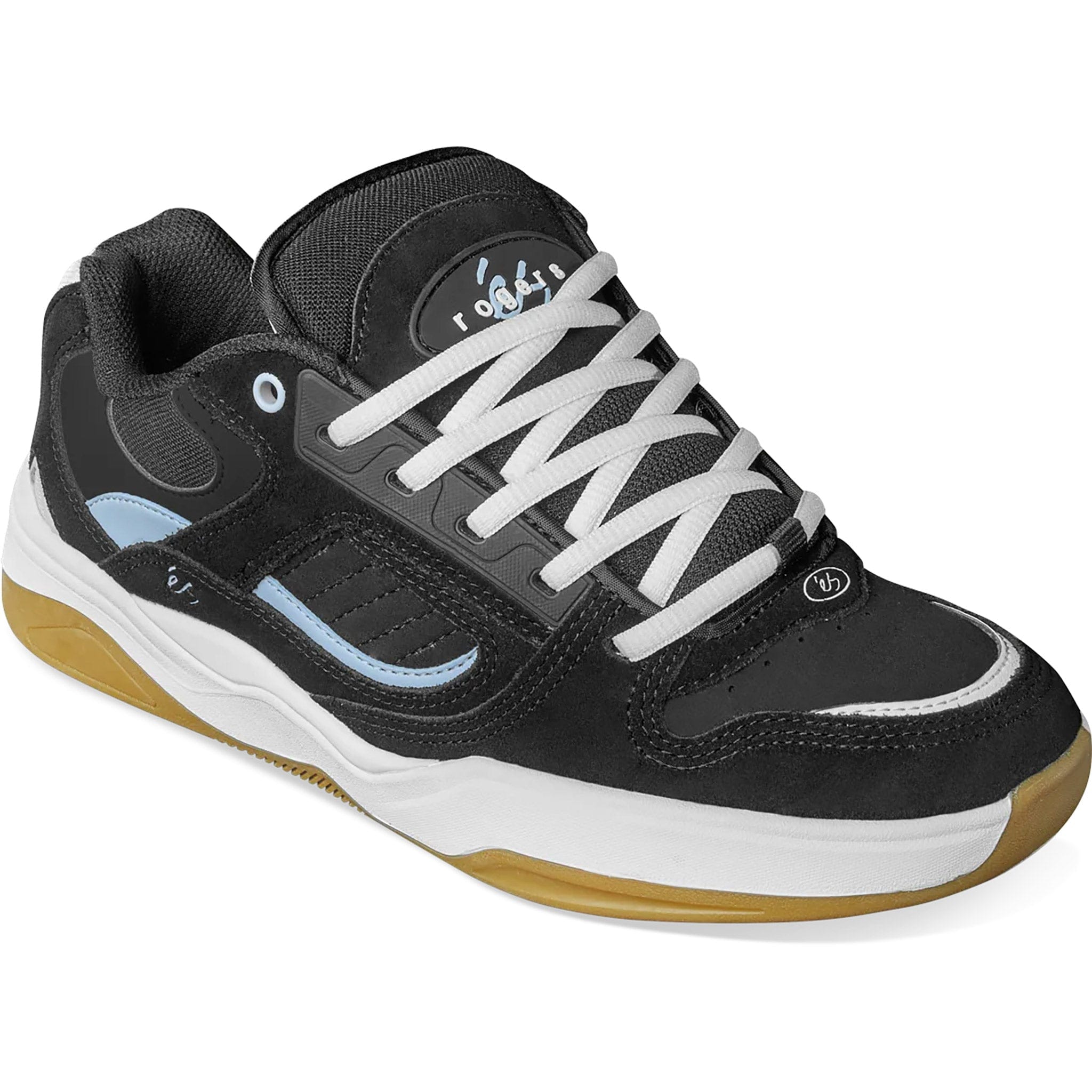 Es TJ Rogers Black Blue White Shoes