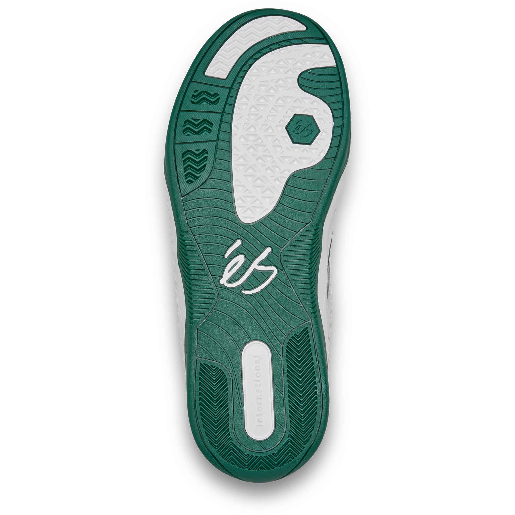 eS TJ Rogers Shoe White Green Shoes