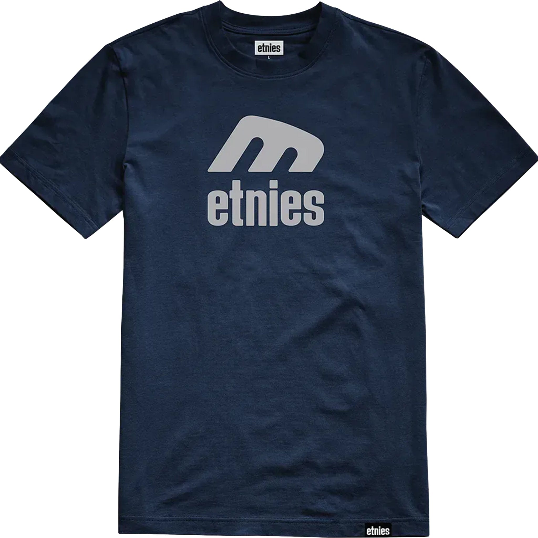 Etnies Icon E Tee Navy Grey T Shirt