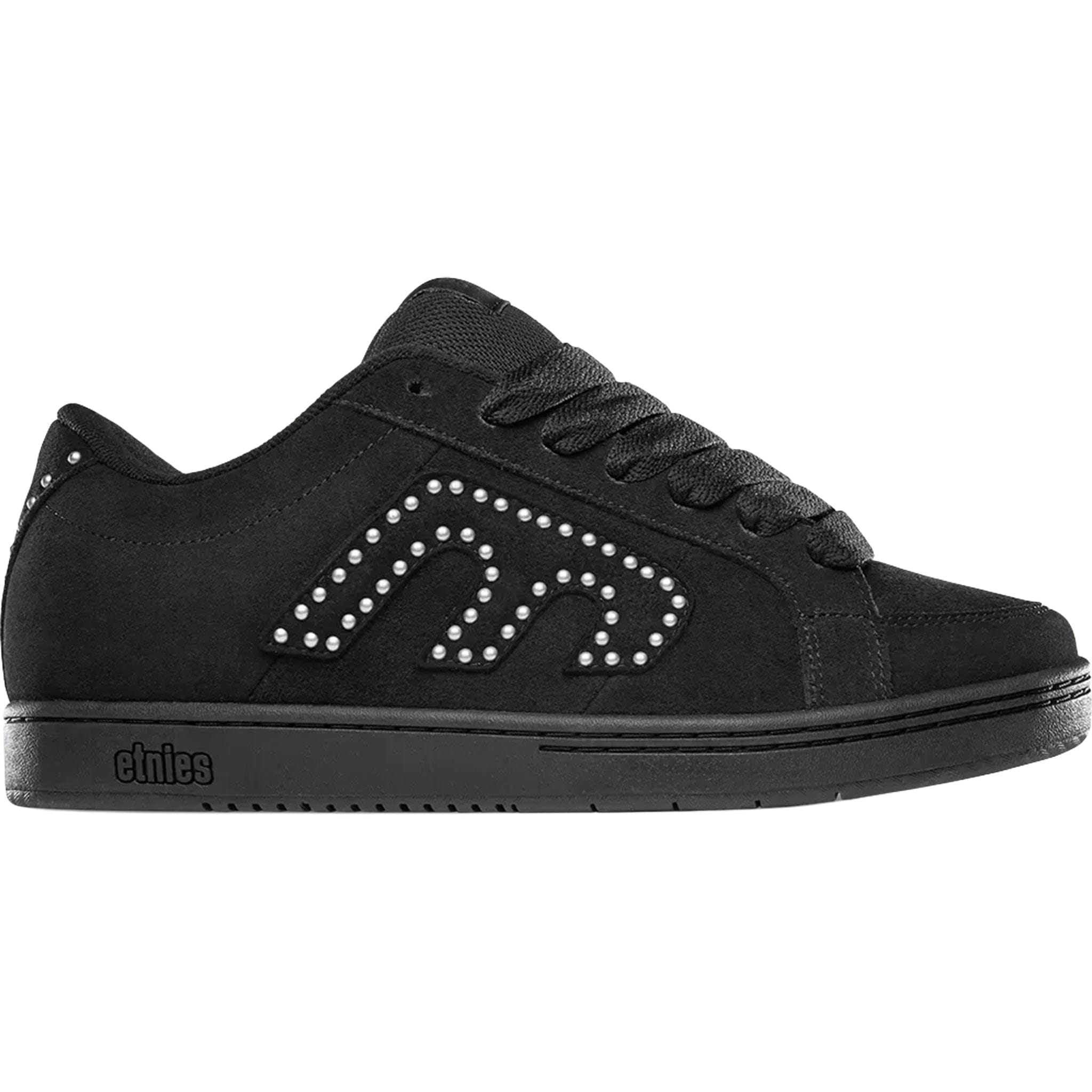 Etnies Kingpin Shoe Black Black Silver Shoes