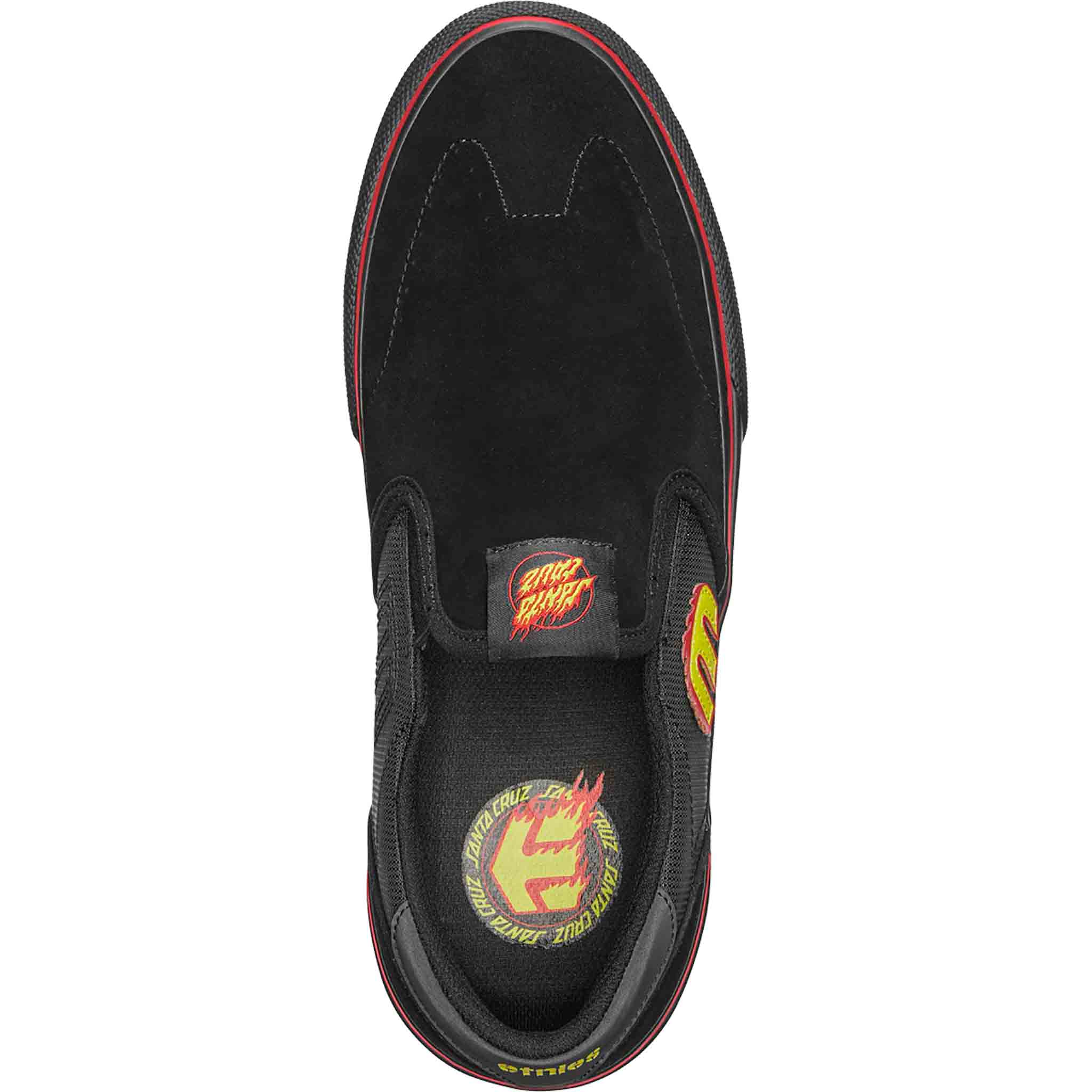 Etnies Lo Cut Slip On X Santa Cruz Black Shoes