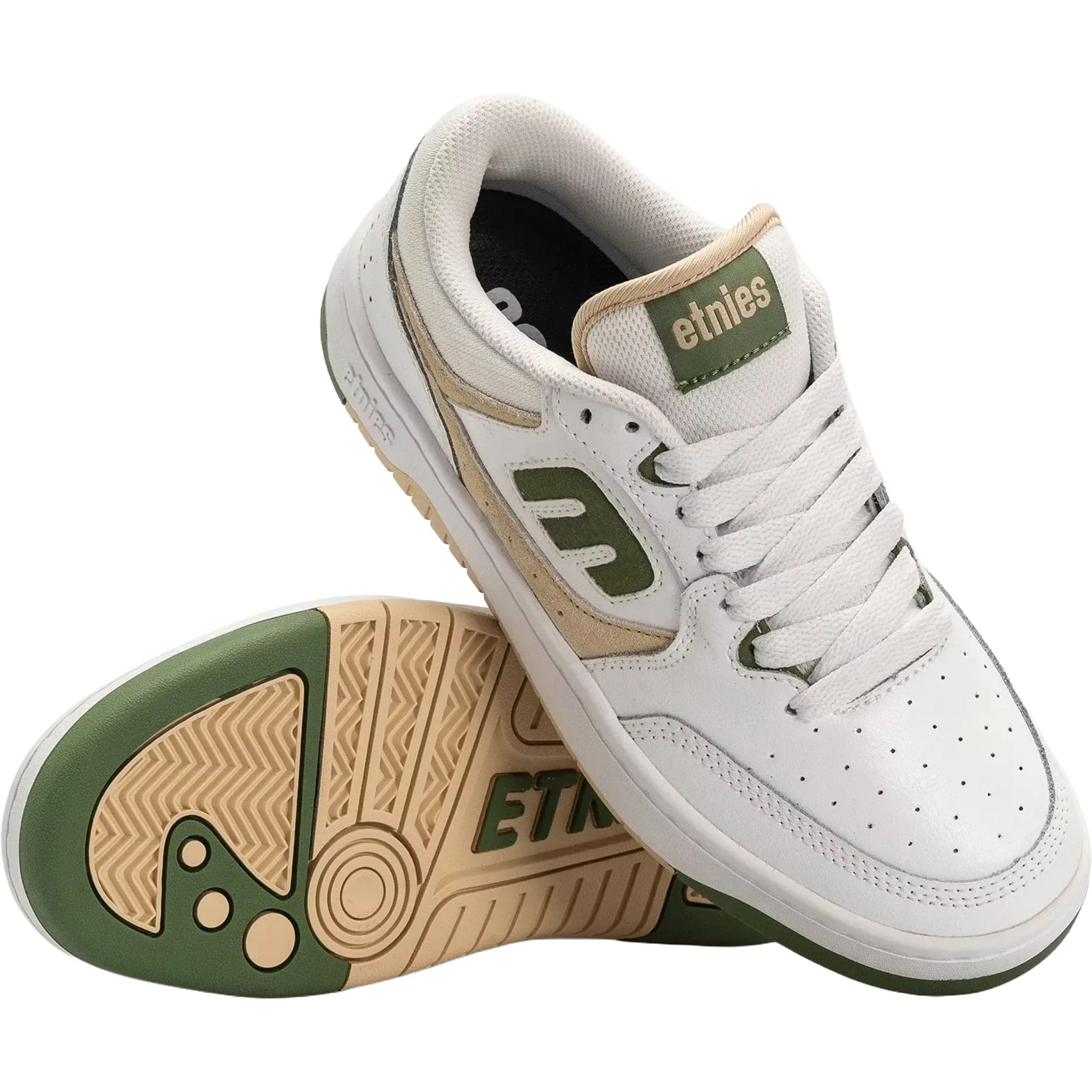 Etnies Loot Shoe White Green Shoes