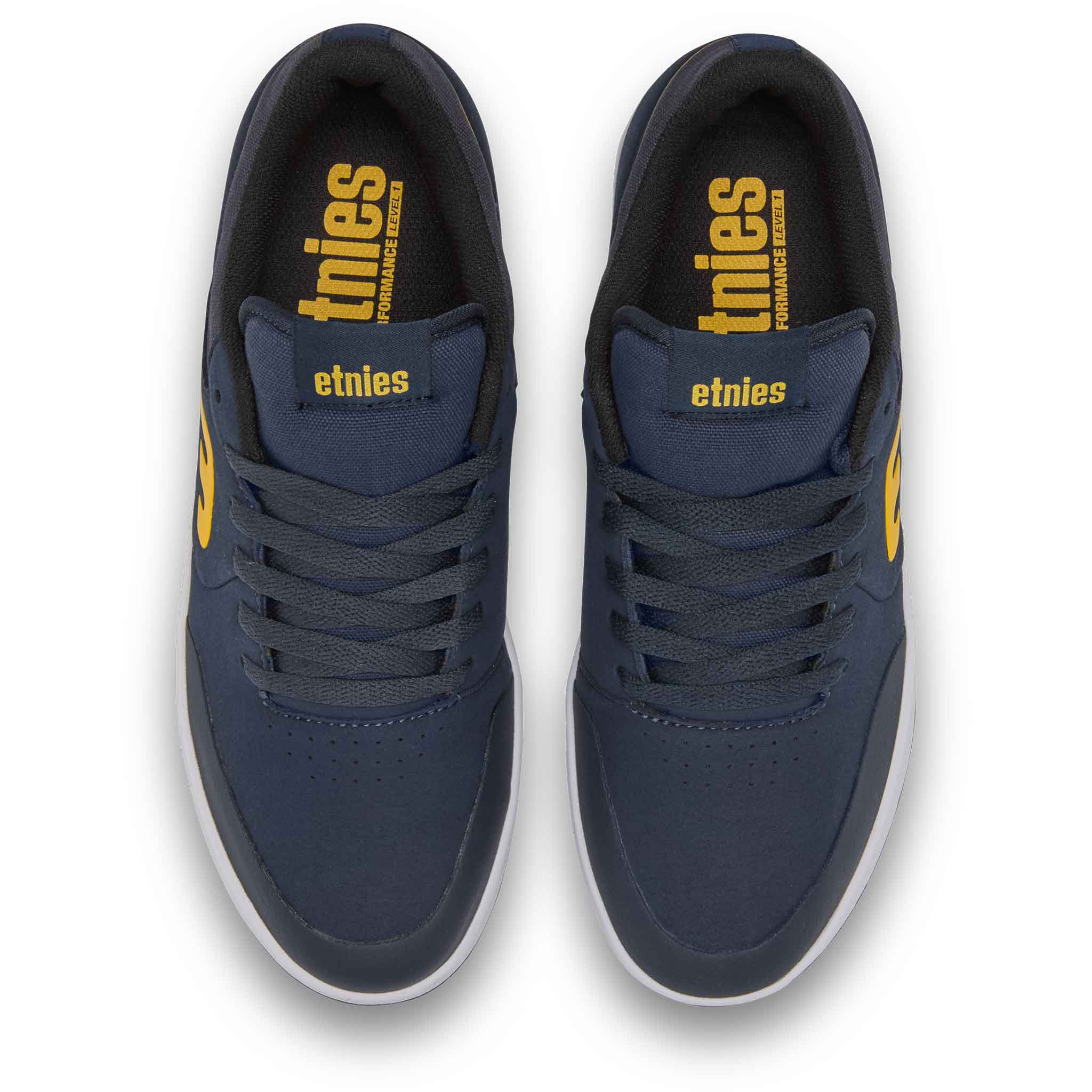 Etnies Marana Shoe Navy Yellow Shoes