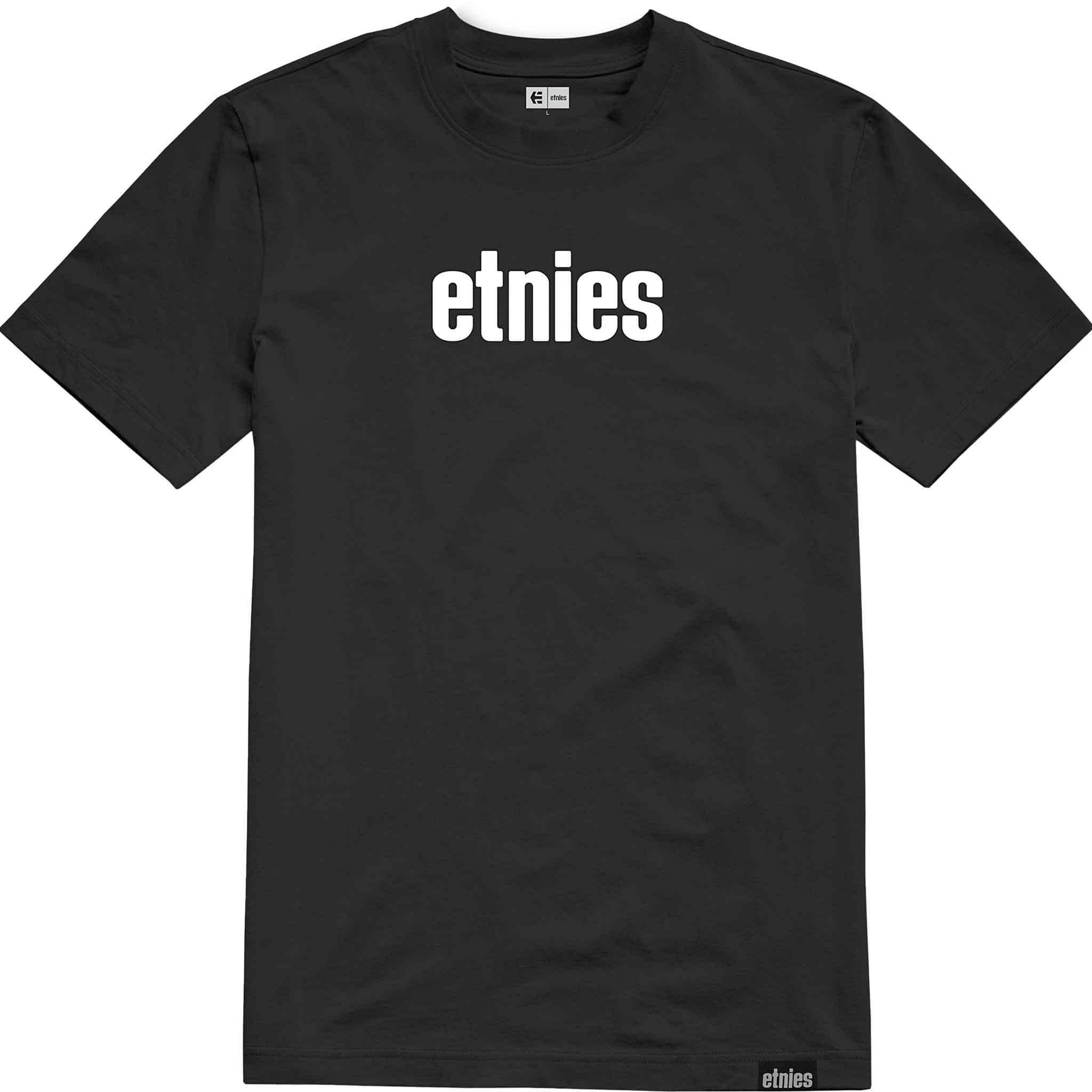 Etnies Wordmark Tee Black White T Shirt