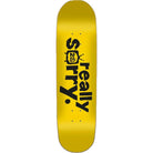 Flip Scribble Logo 8.25" Skateboard Deck Yellow Skateboard