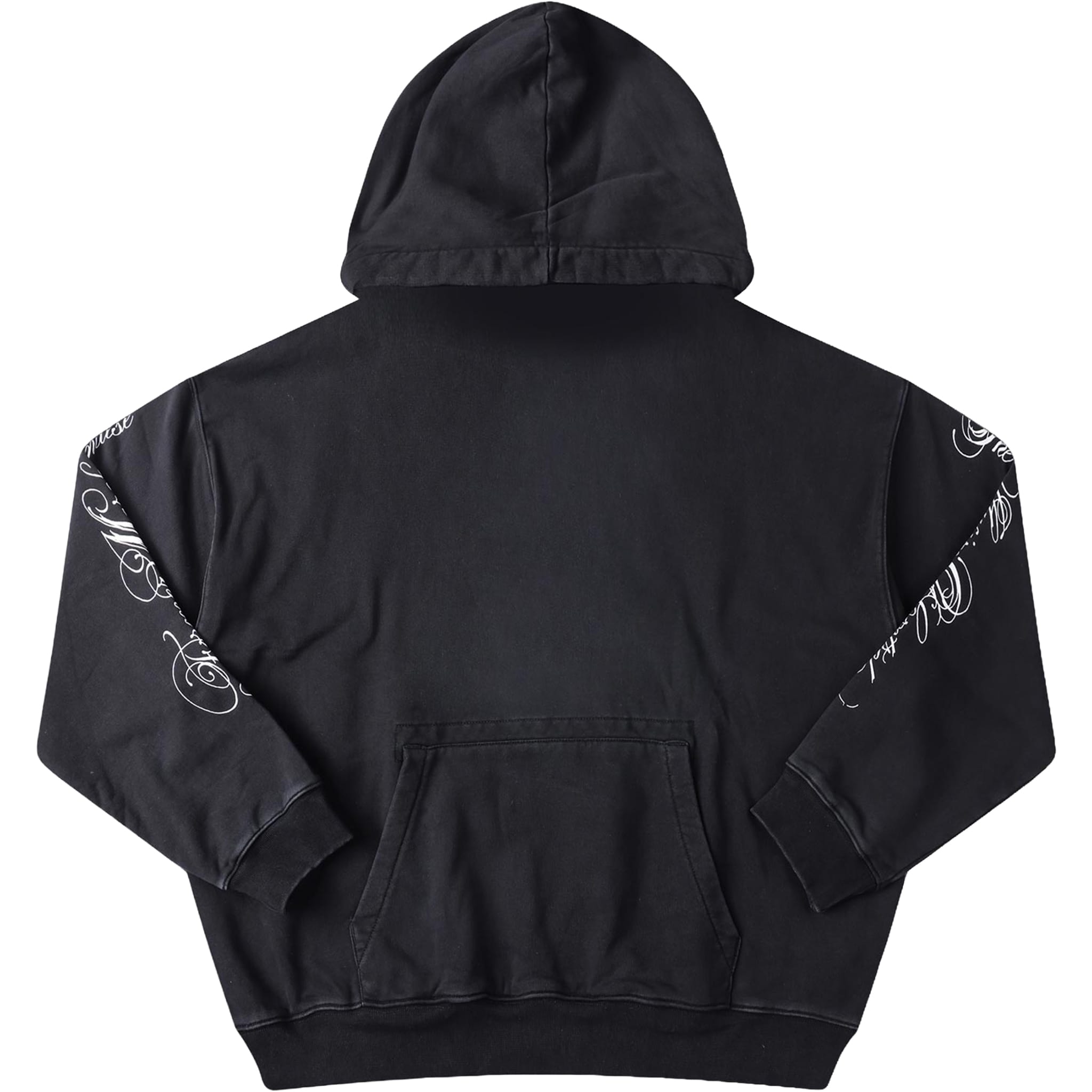 Former Illusion Boxy Hoodie Washed Black Sweatshirts