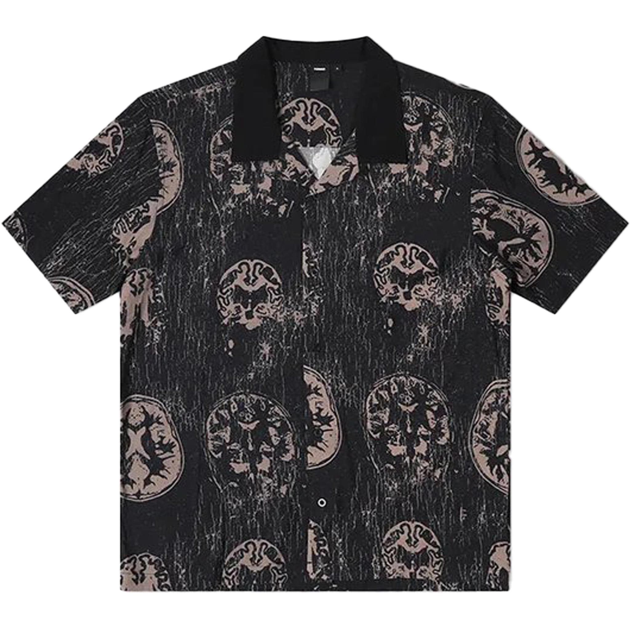 Former Marilyn Brainscan Shirt Black Mushroom Button Up