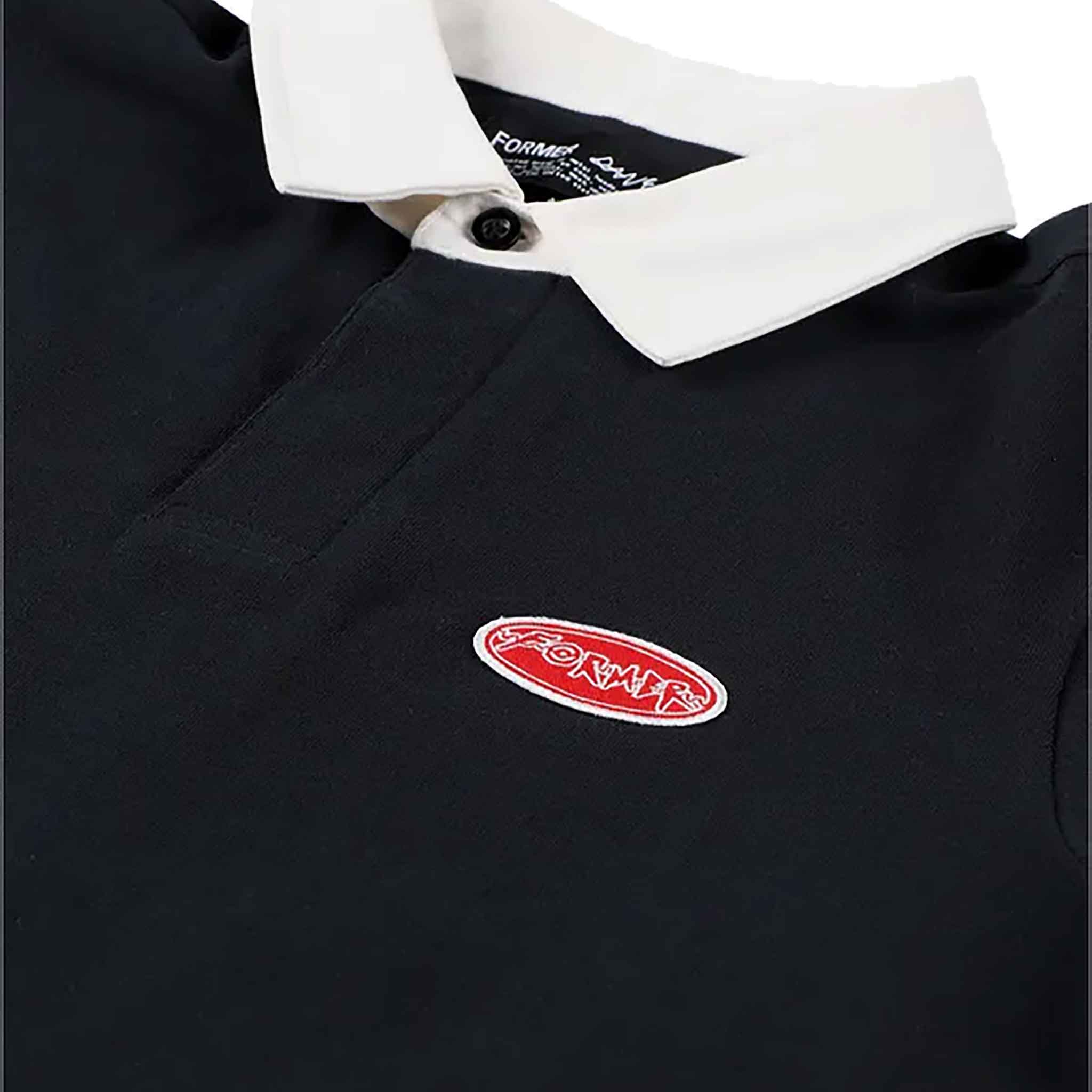 Former Reynolds Flatline Rugby Polo Black Button Up